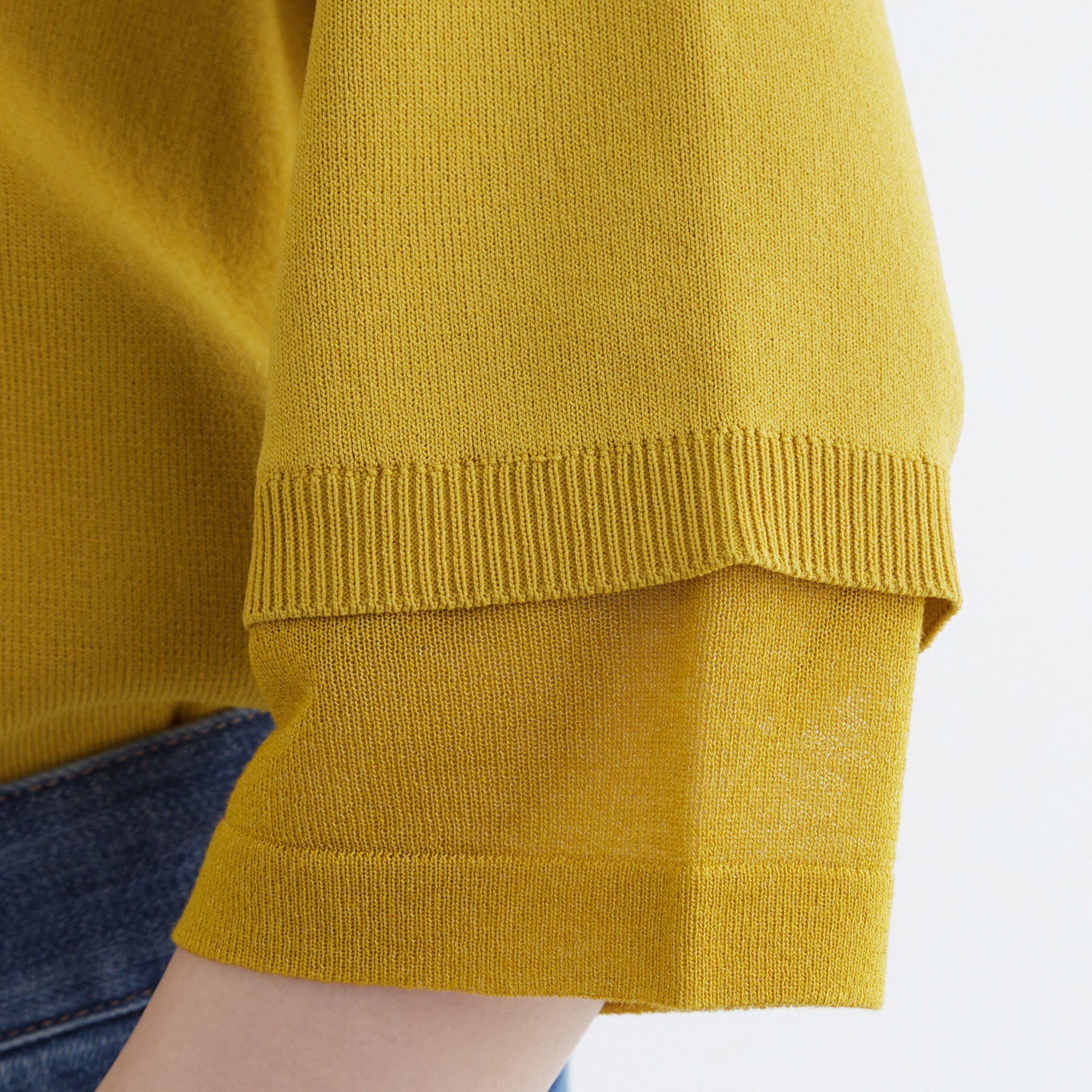 grove「【ひんやり多機能】やわらかドライタッチ 袖口シアードッキングプルオーバー」|ニット・セーター|