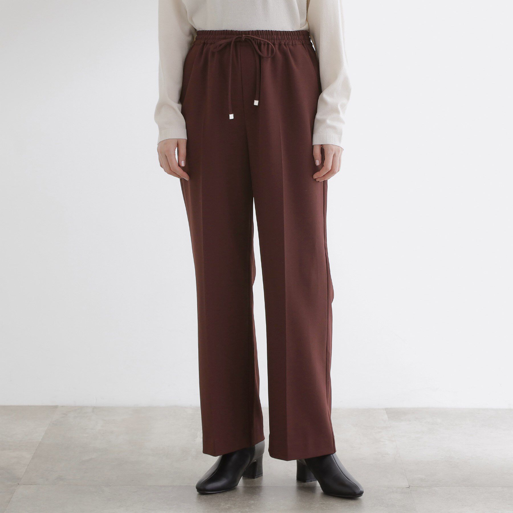 grove「すっきりもリラックスも叶える　ウエストイージー美脚フレアパンツ」|その他|