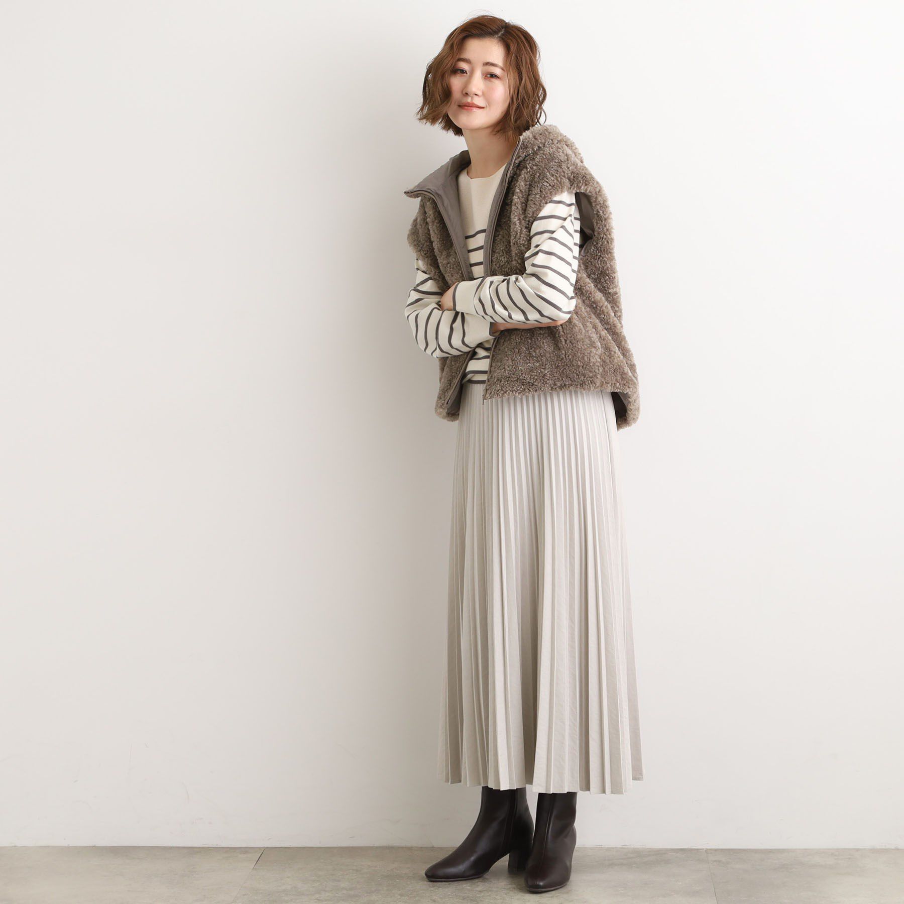 grove「【名品アウター/3WAY・はっ水】ボアライナー付マウンテンパーカ」|ブルゾン・スタジャン|