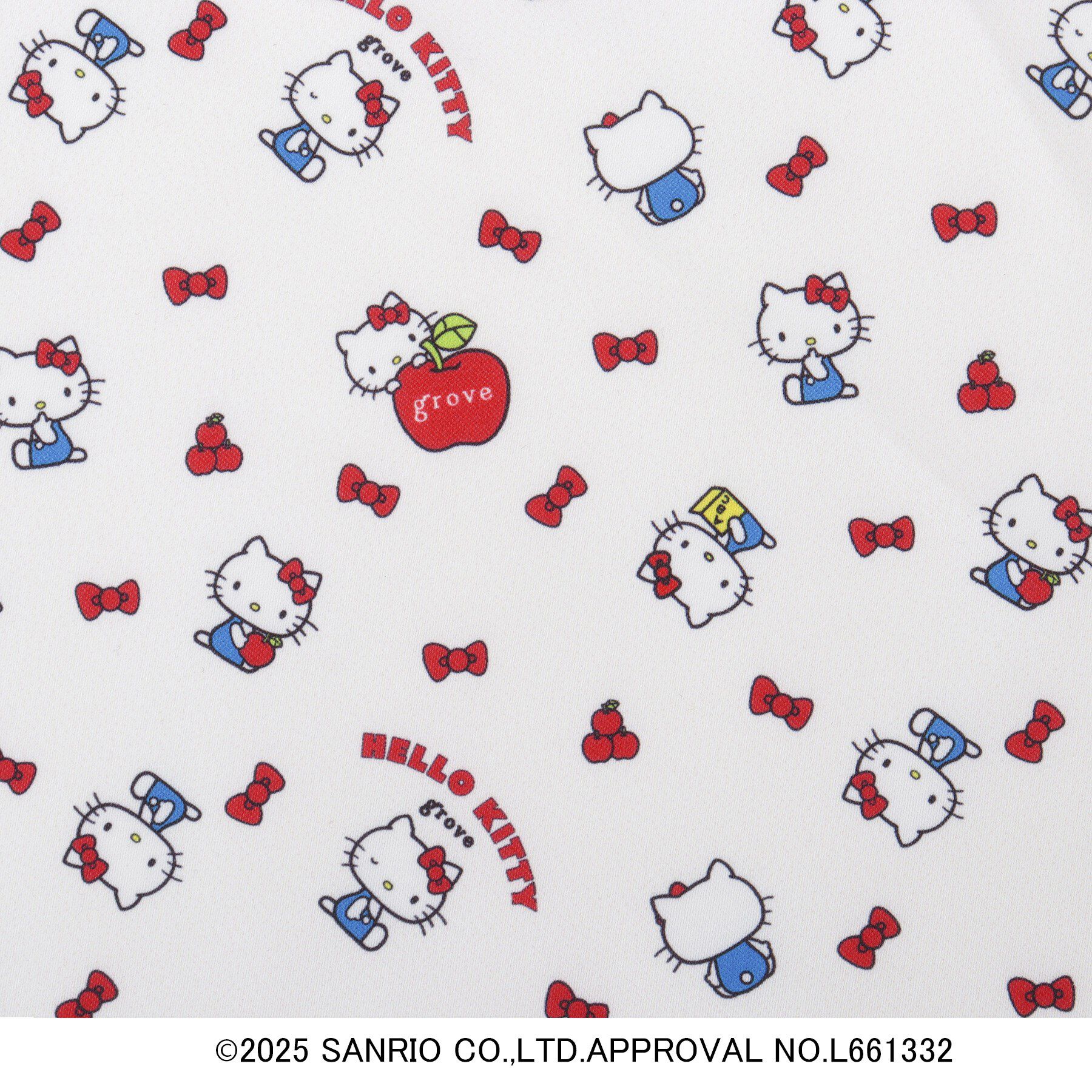 grove「【ハローキティ】Lee別注ポケット刺繍スクエアトート」|トートバッグ|