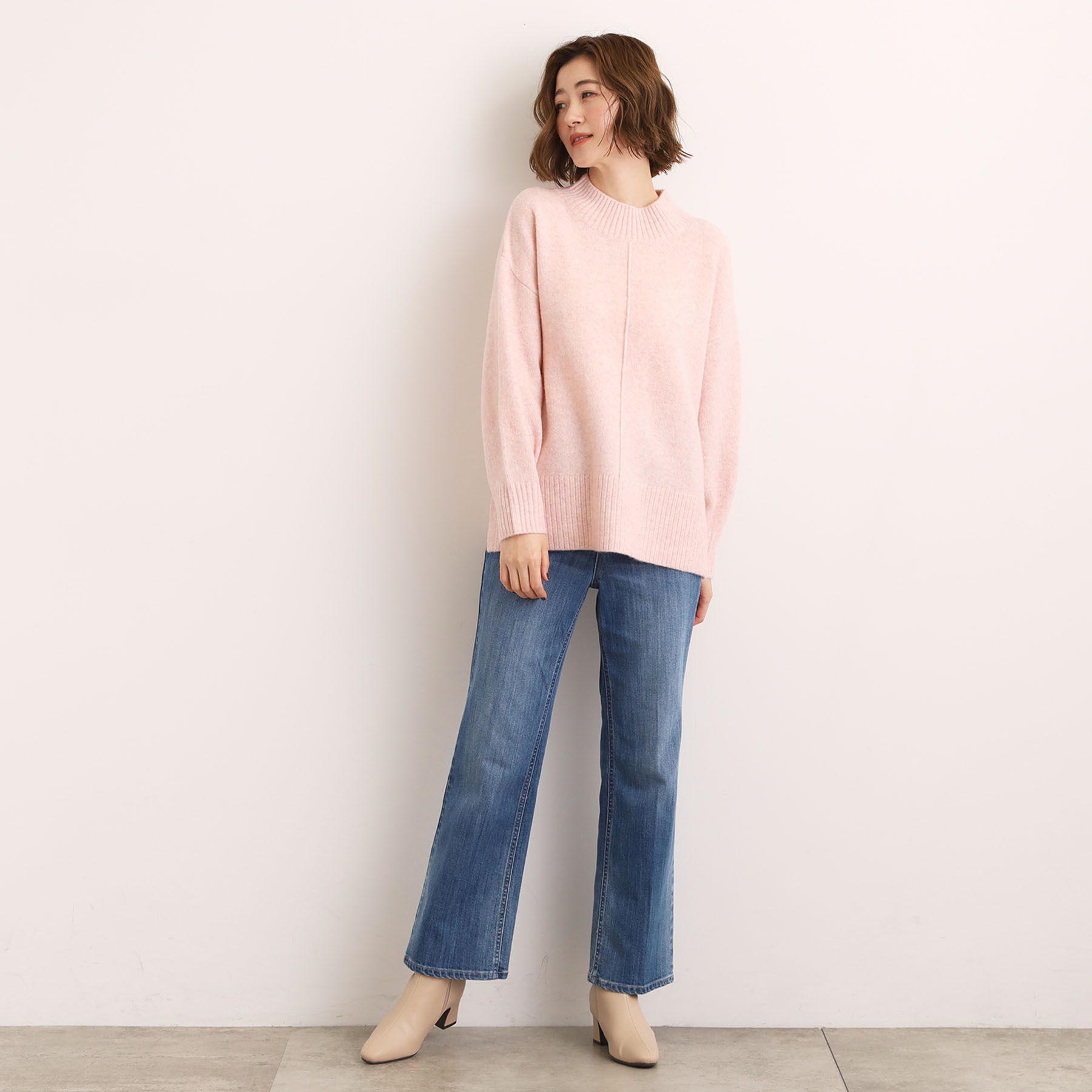 grove「【洗える】ふんわりウール混オーバーサイズニット」|ニット・セーター|