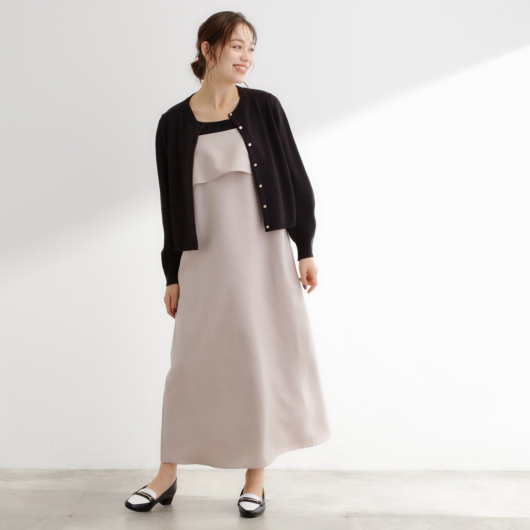 grove「【毛玉軽減／洗える】編地切替カーディガン」|カーディガン|