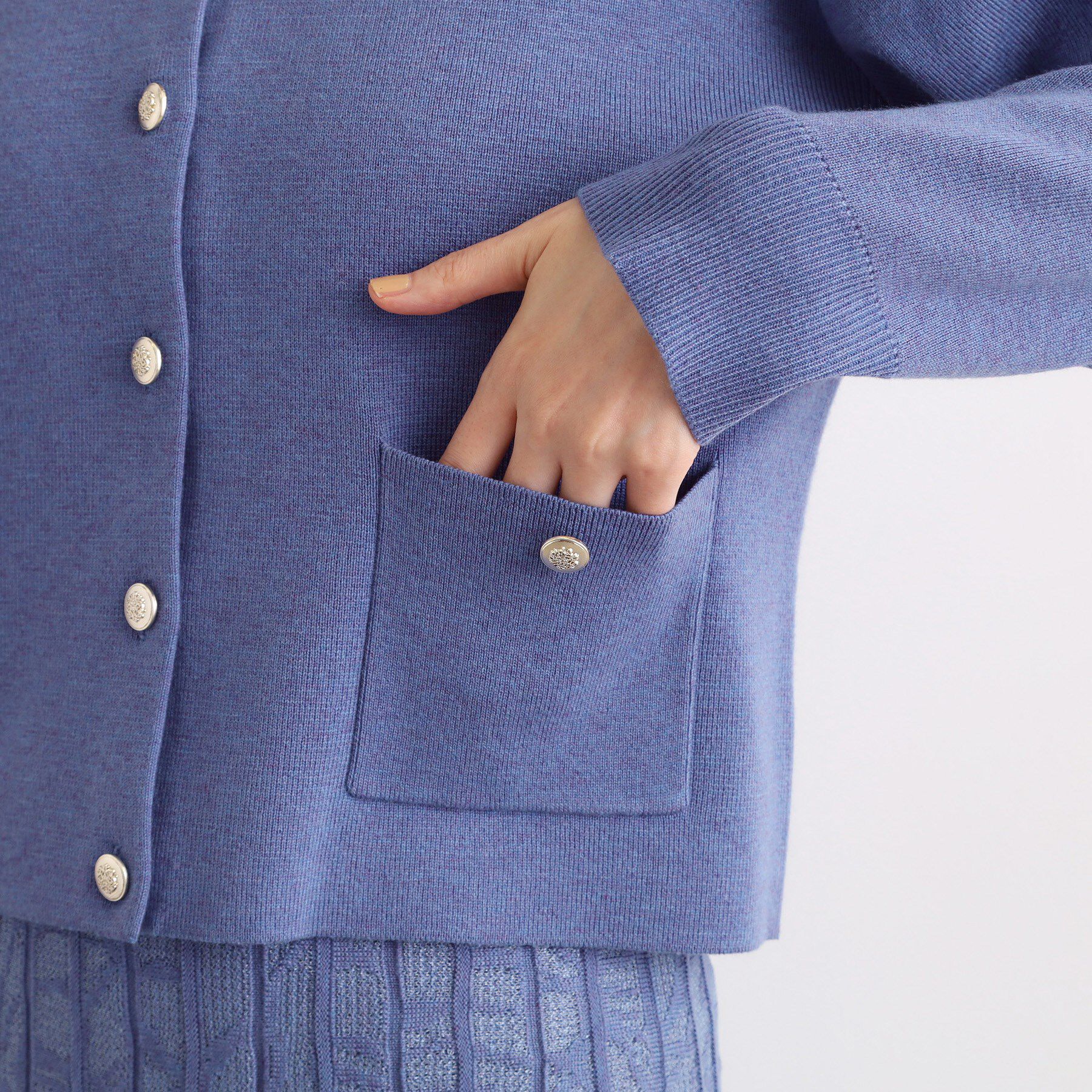 grove「【SET UP対応】ジャケットライク総針カーディガン」|カーディガン|