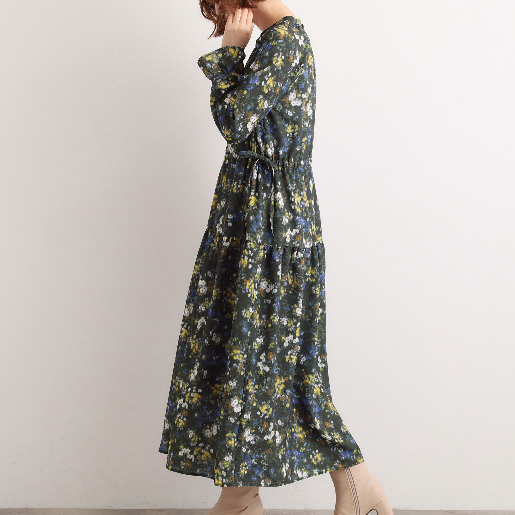 grove「カスリフラワーティアードワンピース」|ワンピース|