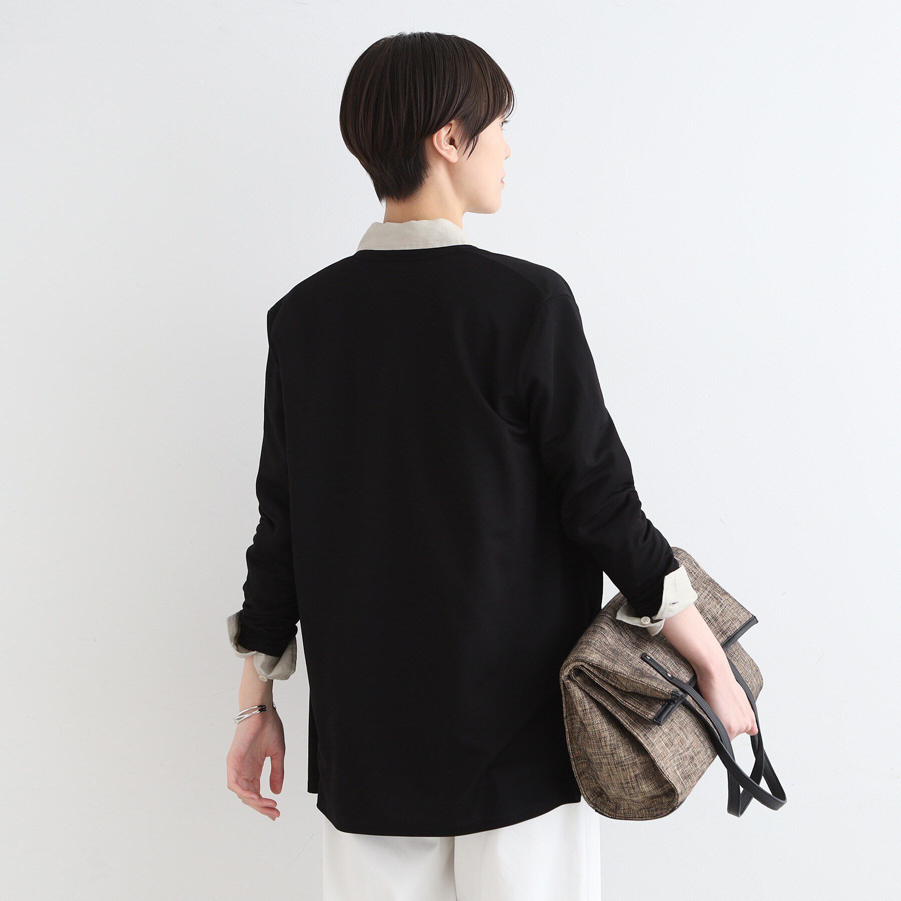 INDIVI「【洗える／UVケア／接触冷感】ドライタッチ着流しジャージカーディガン」|カーディガン|