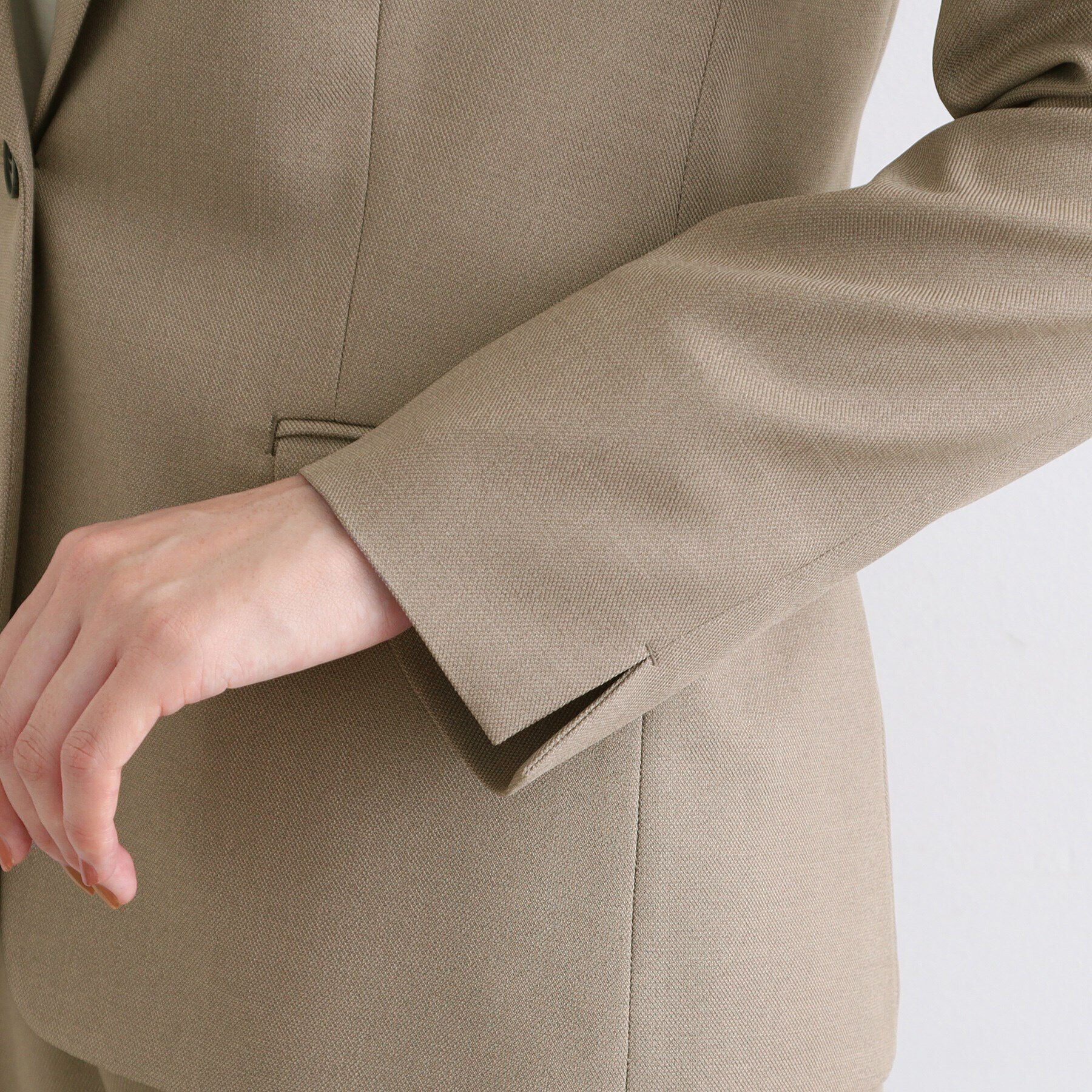 INDIVI「【洗える／UVケア／定番スーツ】ウール調テーラードカラージャケット」|スーツ|