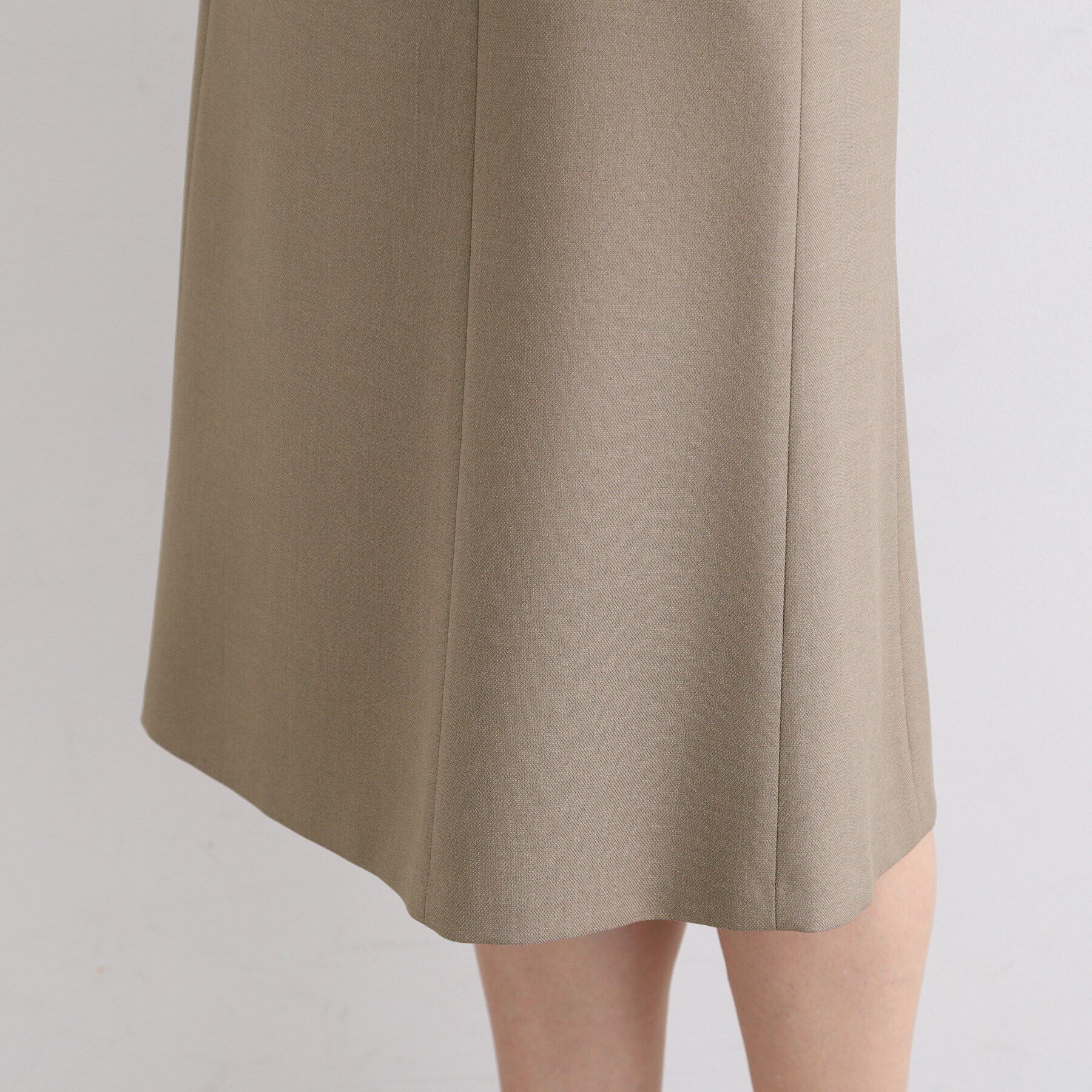 INDIVI「【洗える／UVケア／定番スーツ】ウール調セミフレアスカート」|スーツ|