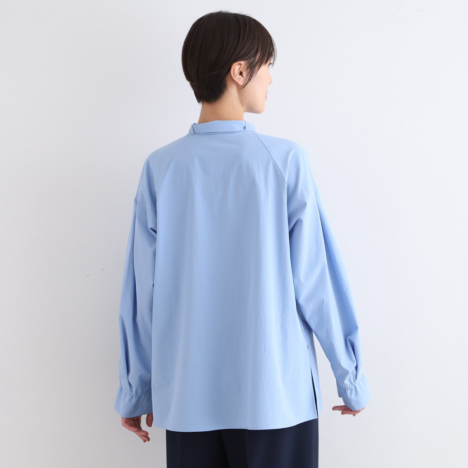 INDIVI「【洗える／2WAY】ボリュームスリーブ ボウタイブラウス」|シャツ・ブラウス|