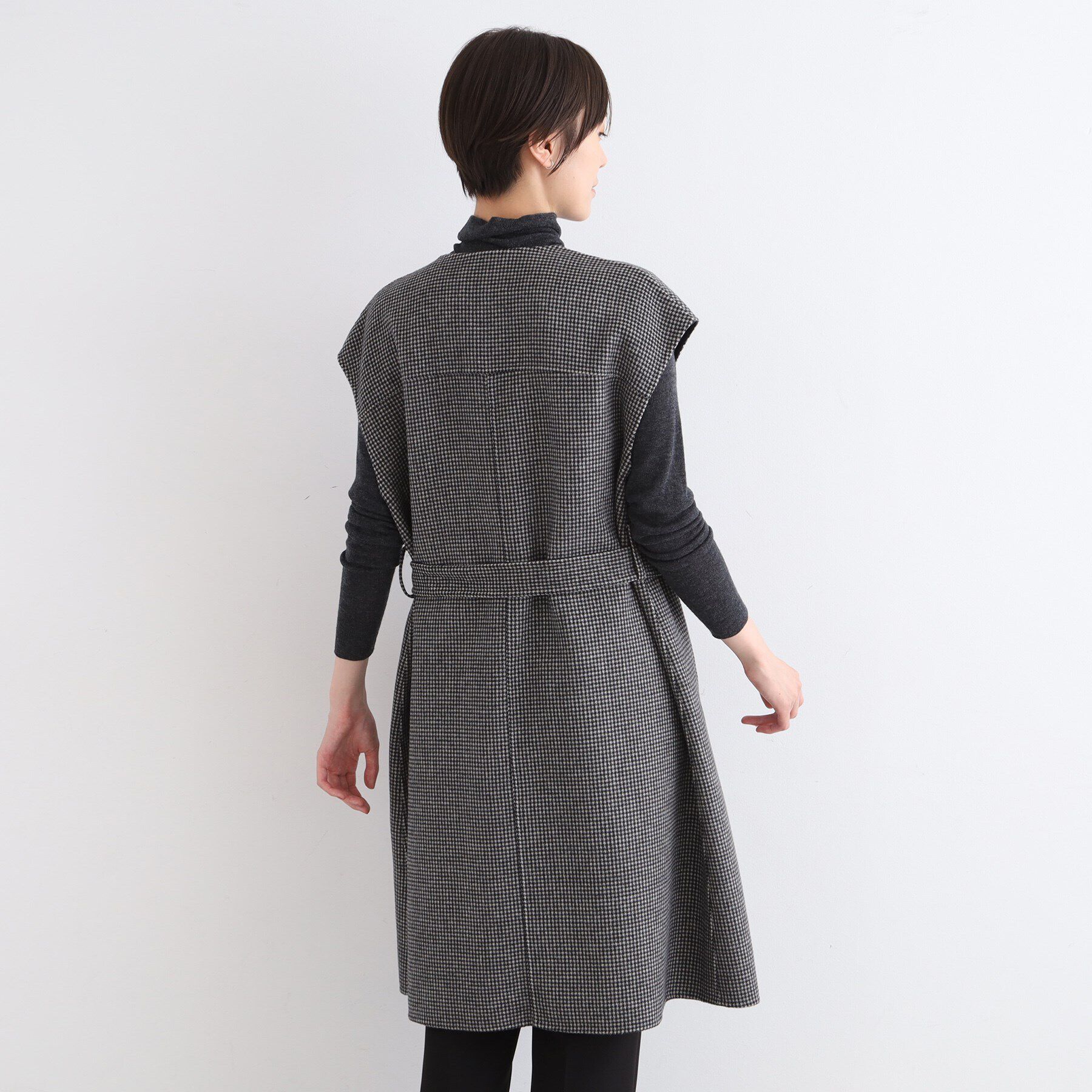 INDIVI「【ウール混／トレンド】リバージレコート」|ベスト・ジレ|