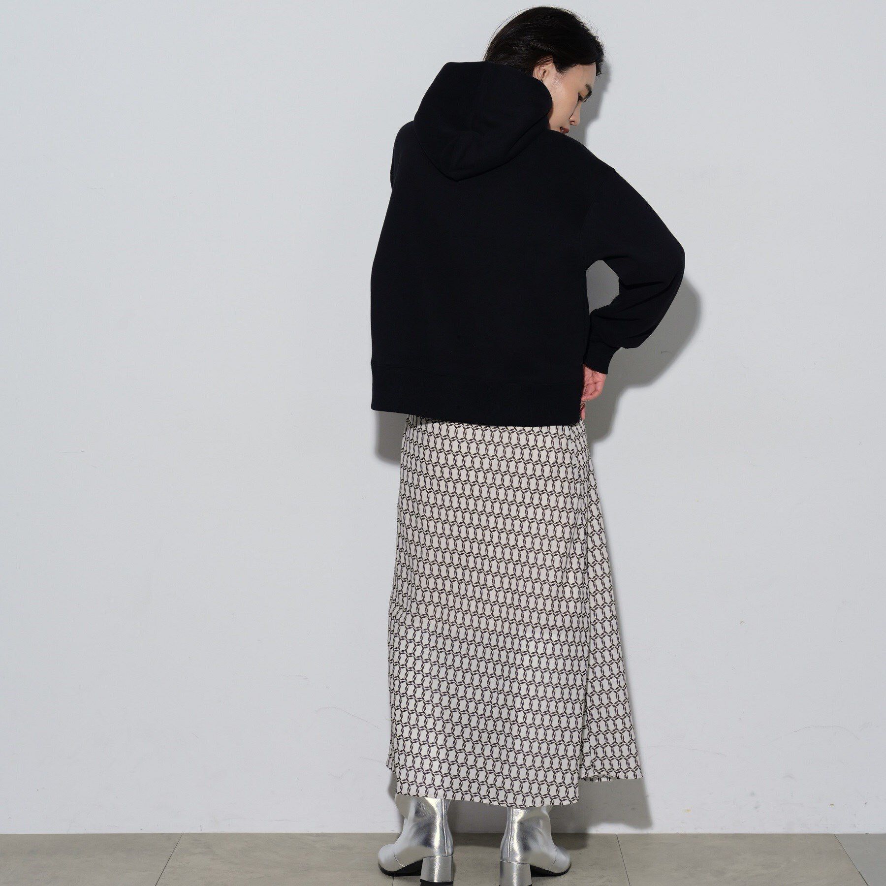 GALLEST「ロゴ裏毛フーディートップス」|パーカー|