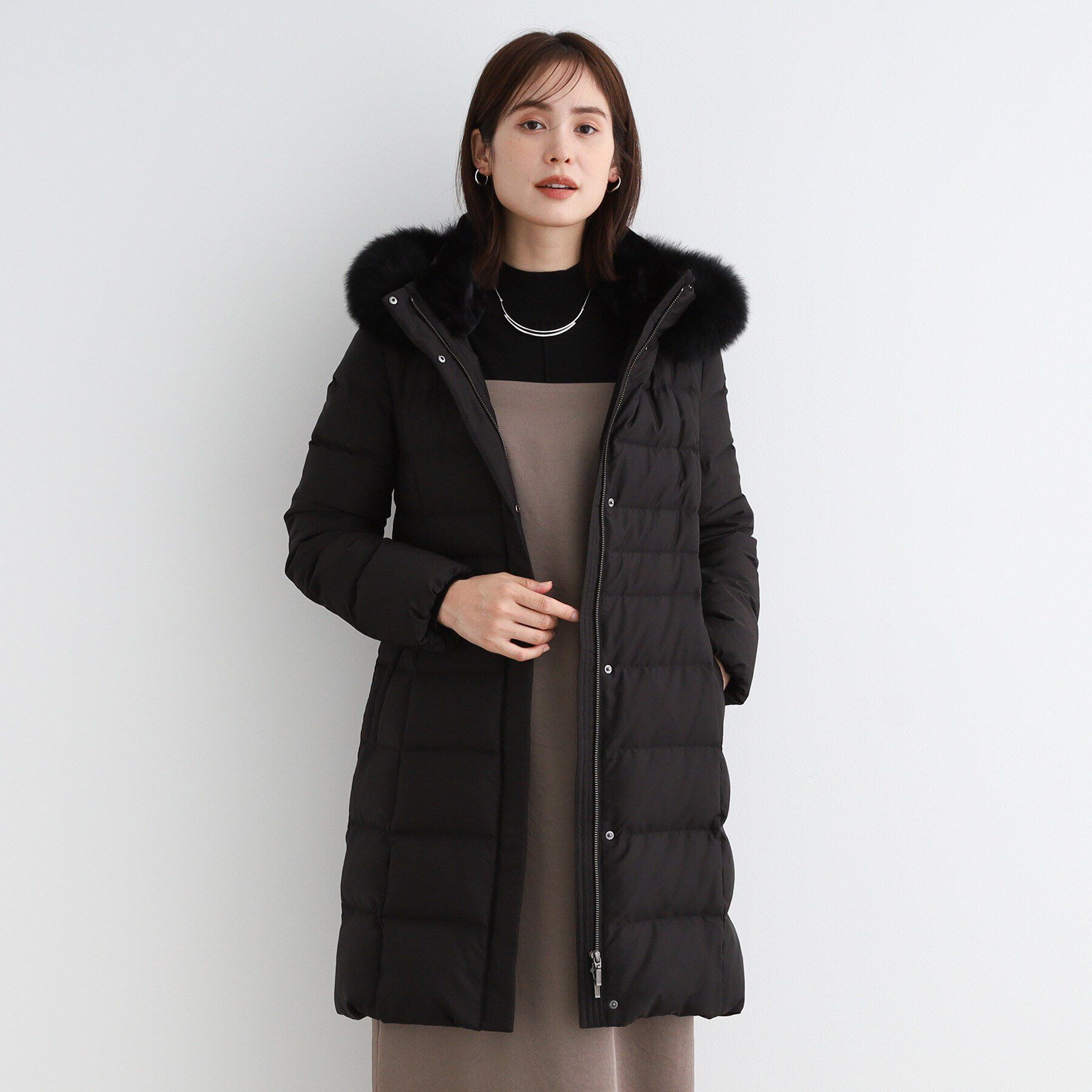 INDIVI「【名品／撥水／抗菌防臭】ロング リサイクルダウンコート」|ダウン|