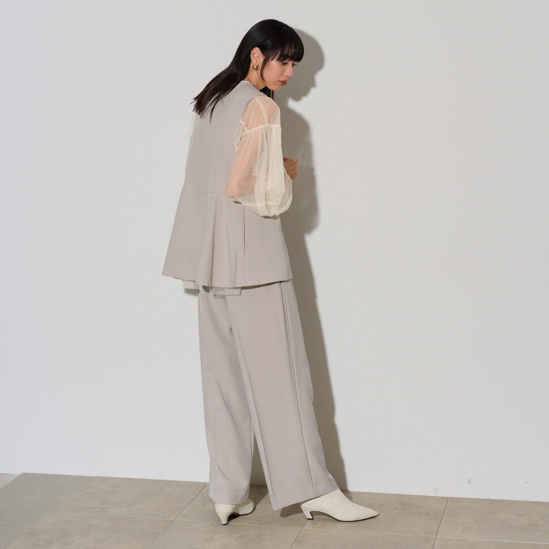 GALLEST「ぺプラムジレ」|ベスト・ジレ|