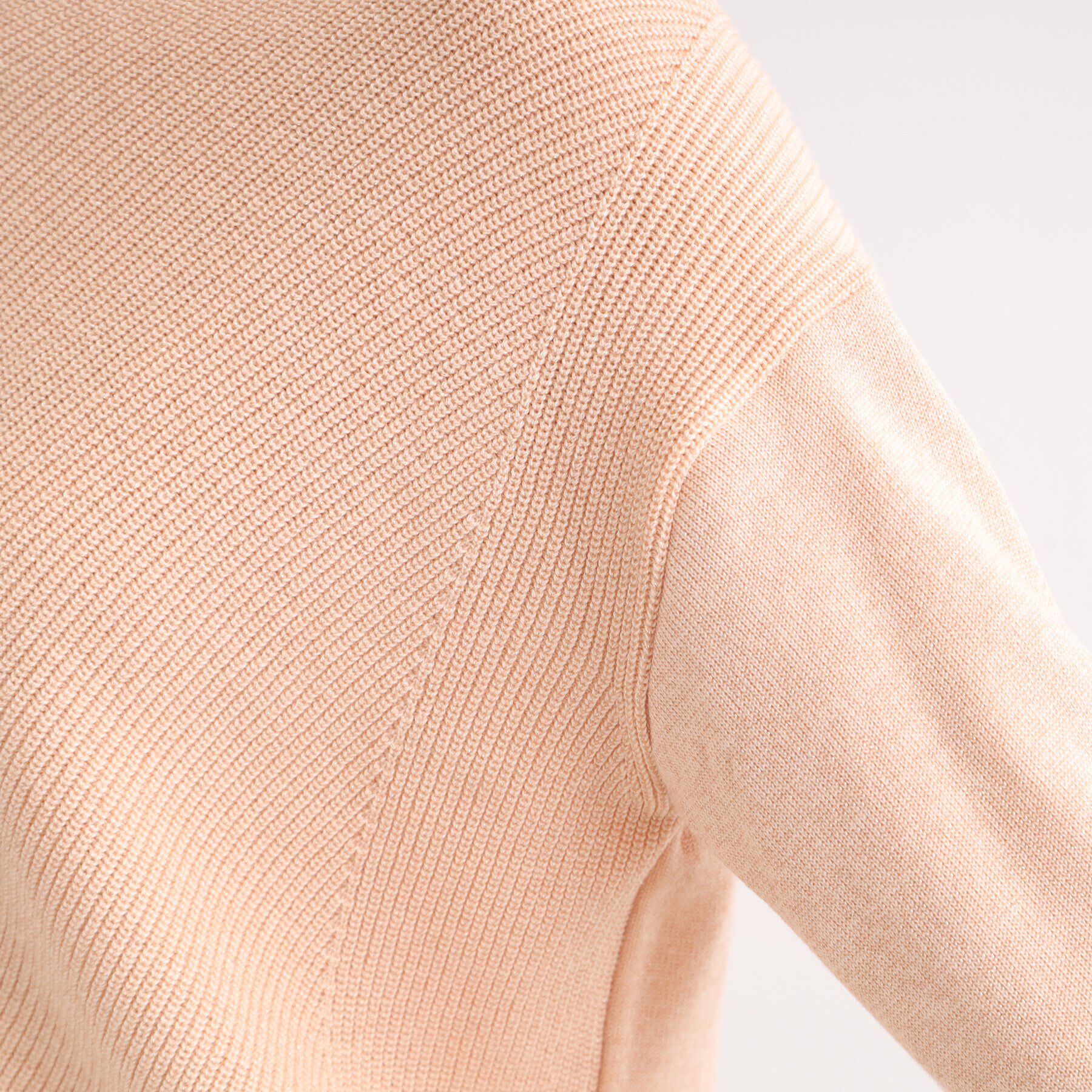 INDIVI「【洗える／日本製／ウール混】Vネックラメニット」|ニット・セーター|