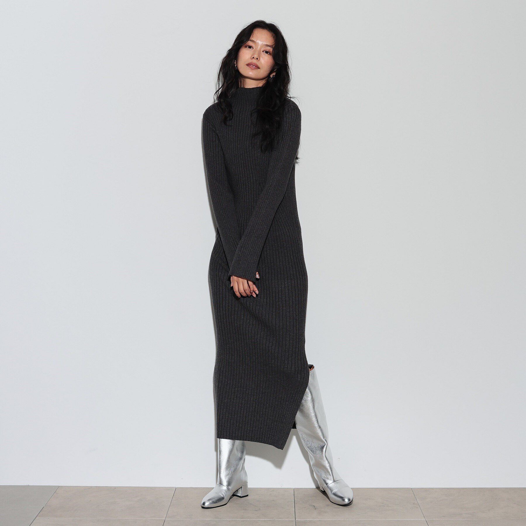 GALLEST「タイトリブニットワンピース」|ワンピース|