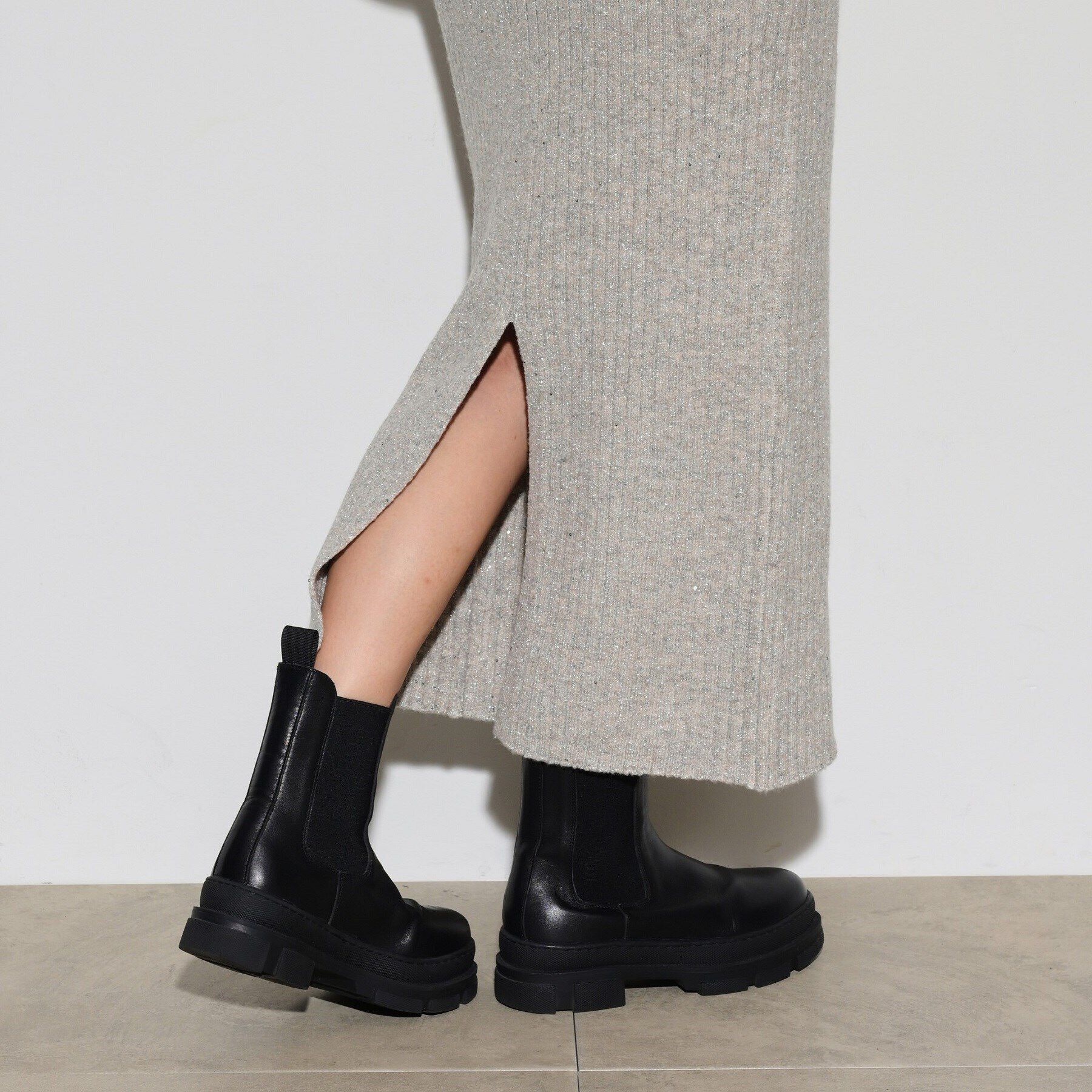 GALLEST「ワイドリブニットスカート」|スカート|