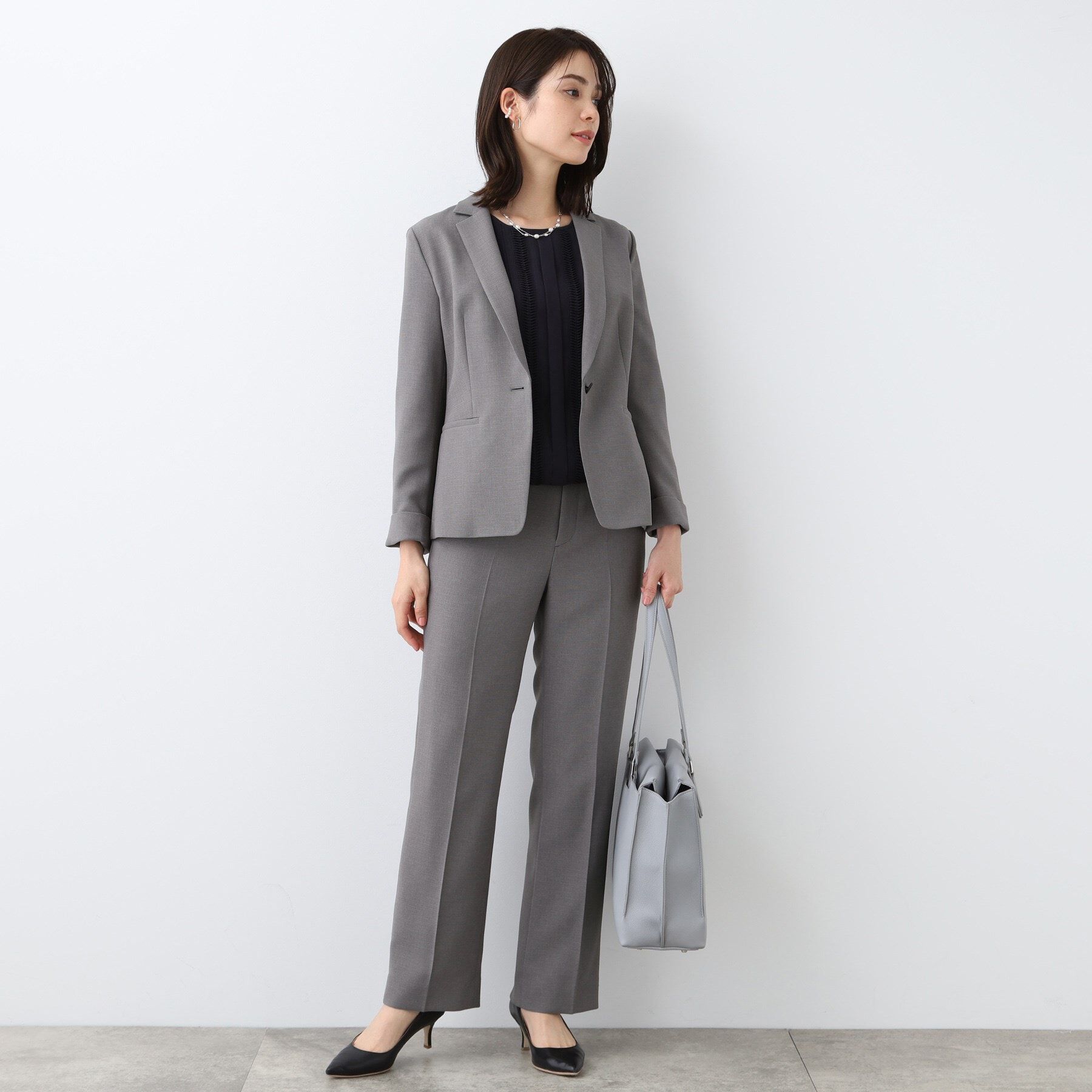 INDIVI「【洗える／スーツ】ストレートラインパンツ」|スーツ|