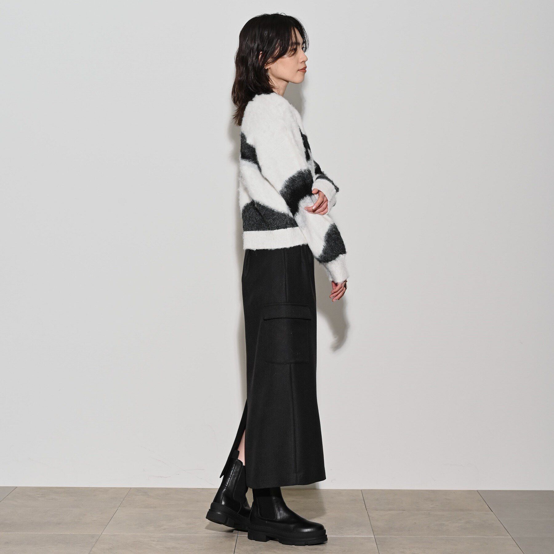 GALLEST「カラーブロッキングニット」|ニット・セーター|