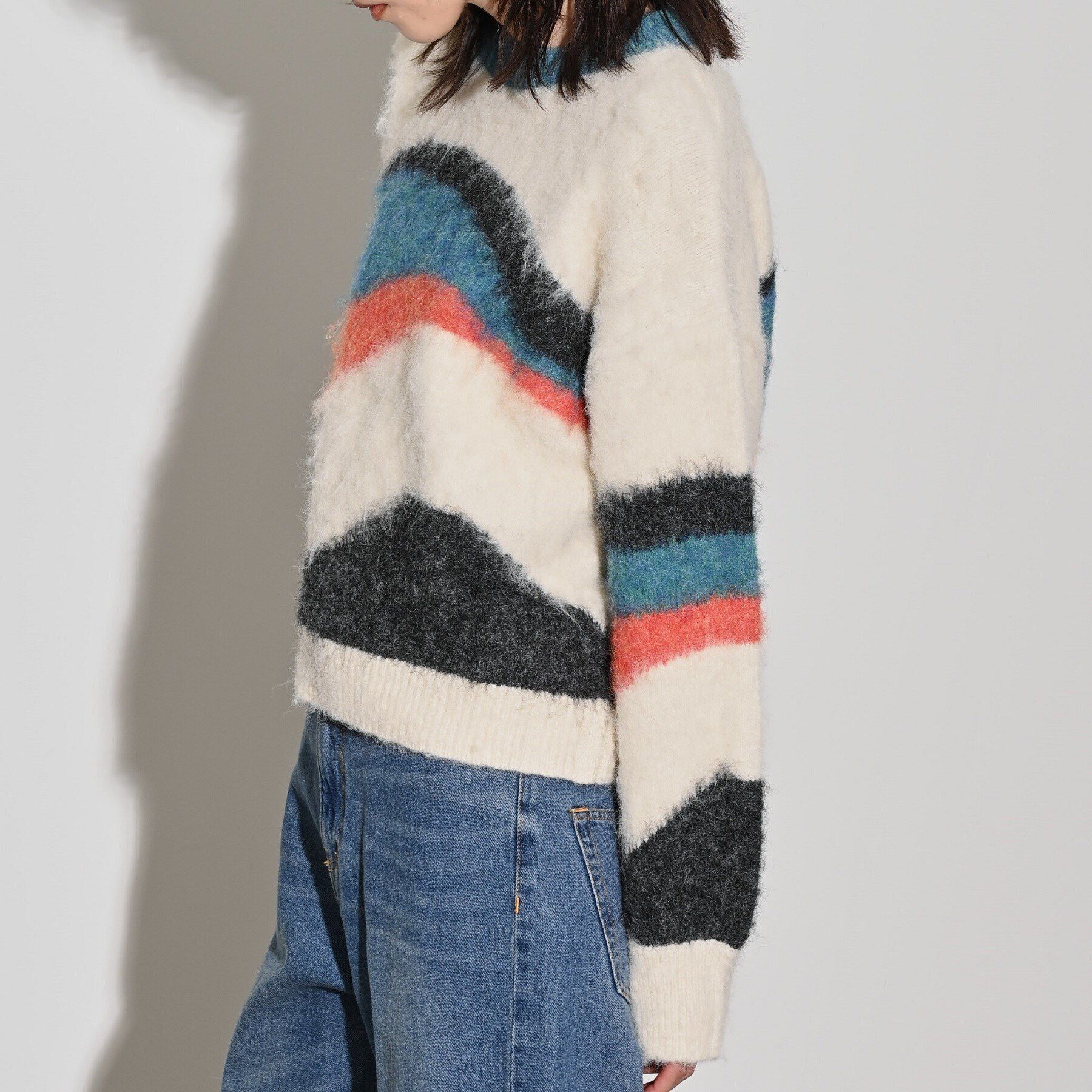 GALLEST「カラーブロッキングニット」|ニット・セーター|