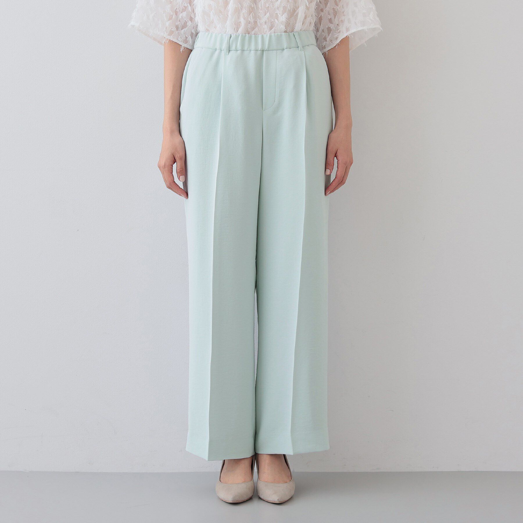 INDIVI「【着る日傘/遮熱/UVケア】ワイドパンツ」|スーツ|