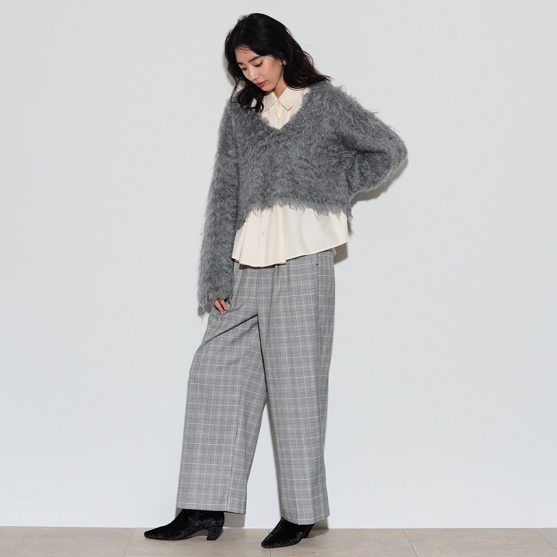 GALLEST「イージーストレートワイドパンツ【裏地付き/チェック柄】」|その他|