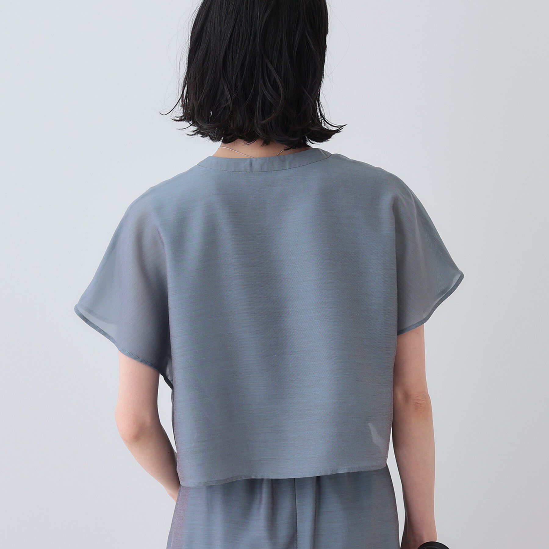 INDIVI「新色登場！【洗える／エアリー】ティアードブラウス」|シャツ・ブラウス|