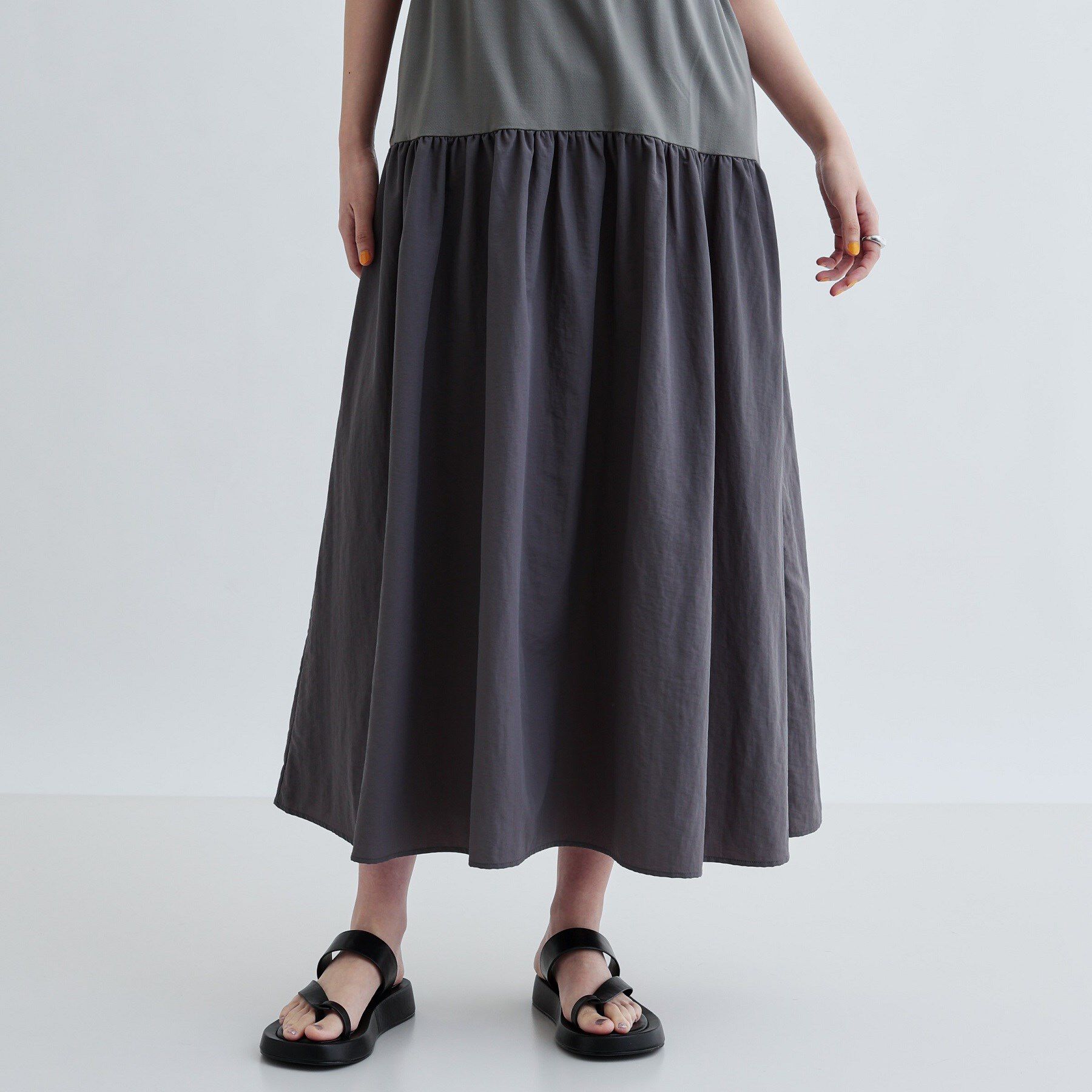 GALLEST「ロング丈ジャージワンピース」|ワンピース|