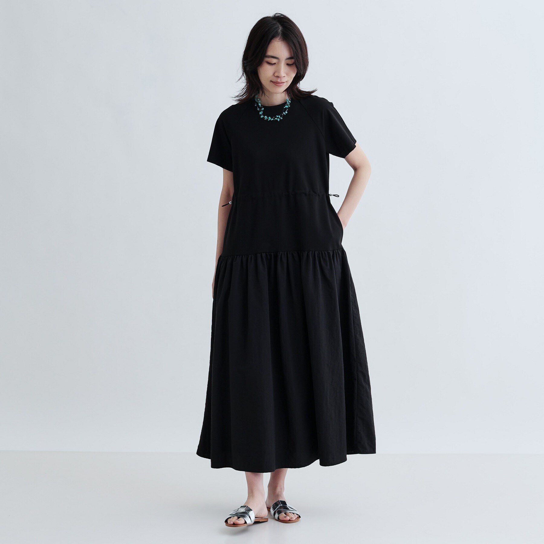 GALLEST「ロング丈ジャージワンピース」|ワンピース|