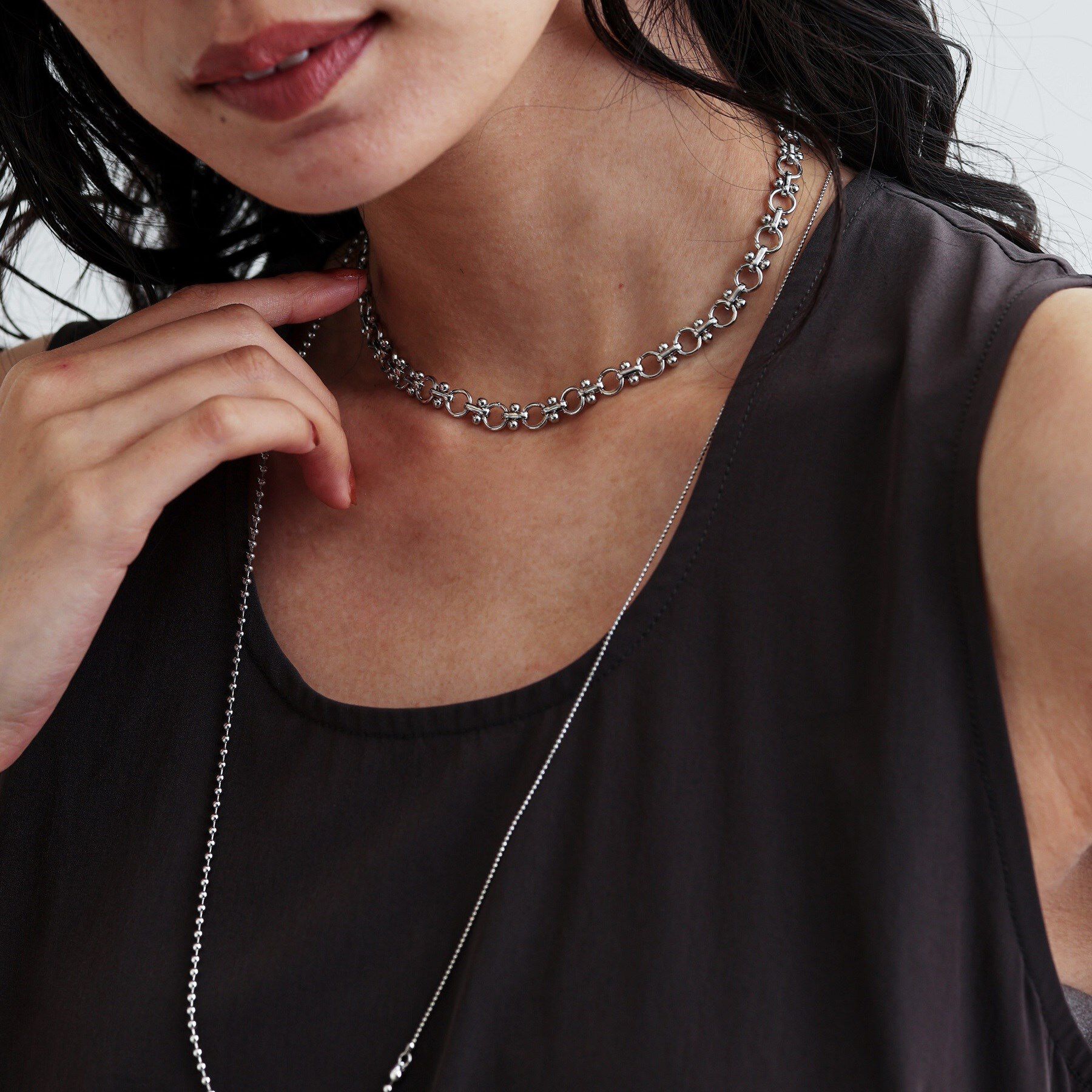 GALLEST「デザインチェーンネックレス」|ネックレス|