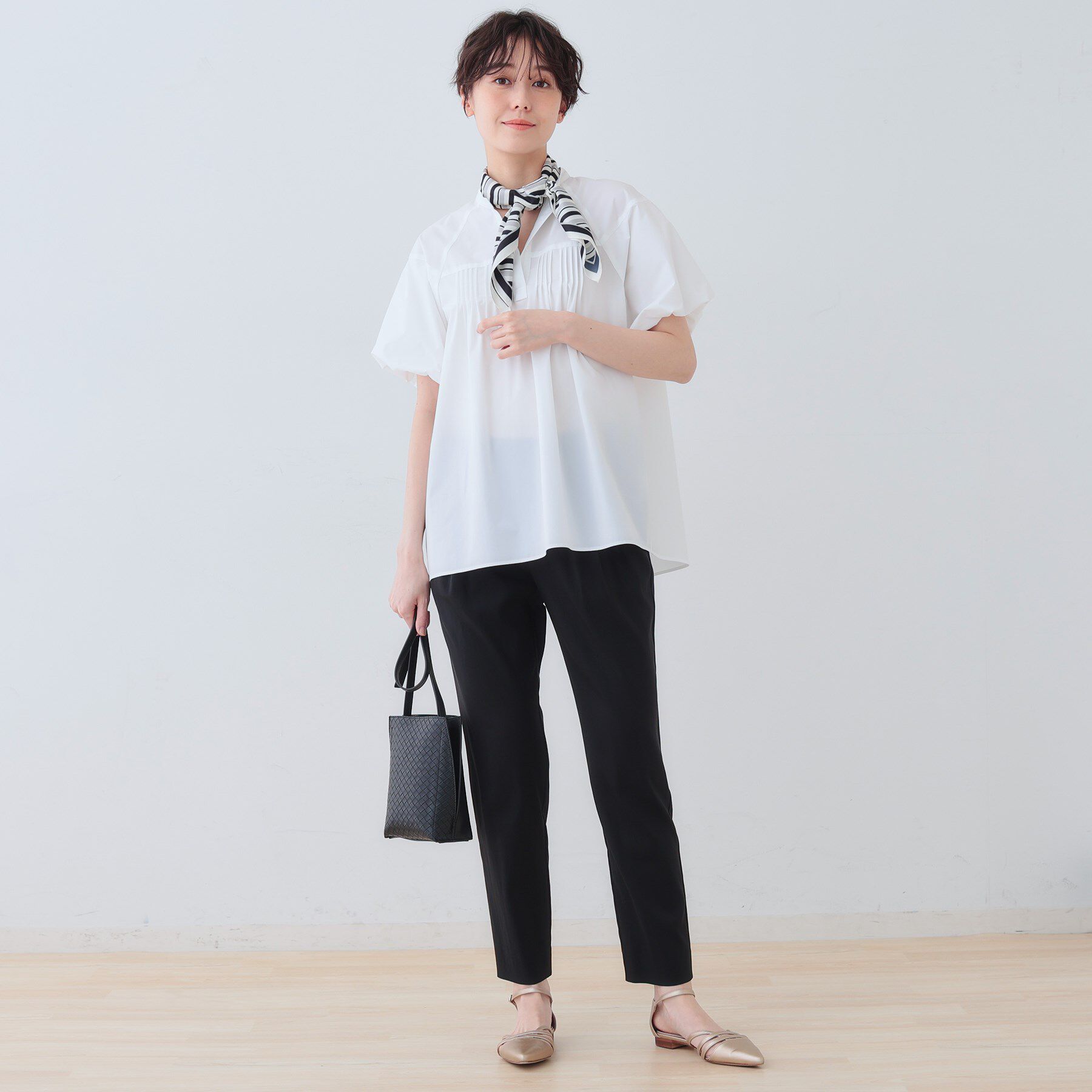 INDIVI「【通気性◎撥水／UV／SETUP可能】アクティブブラウス」|シャツ・ブラウス|