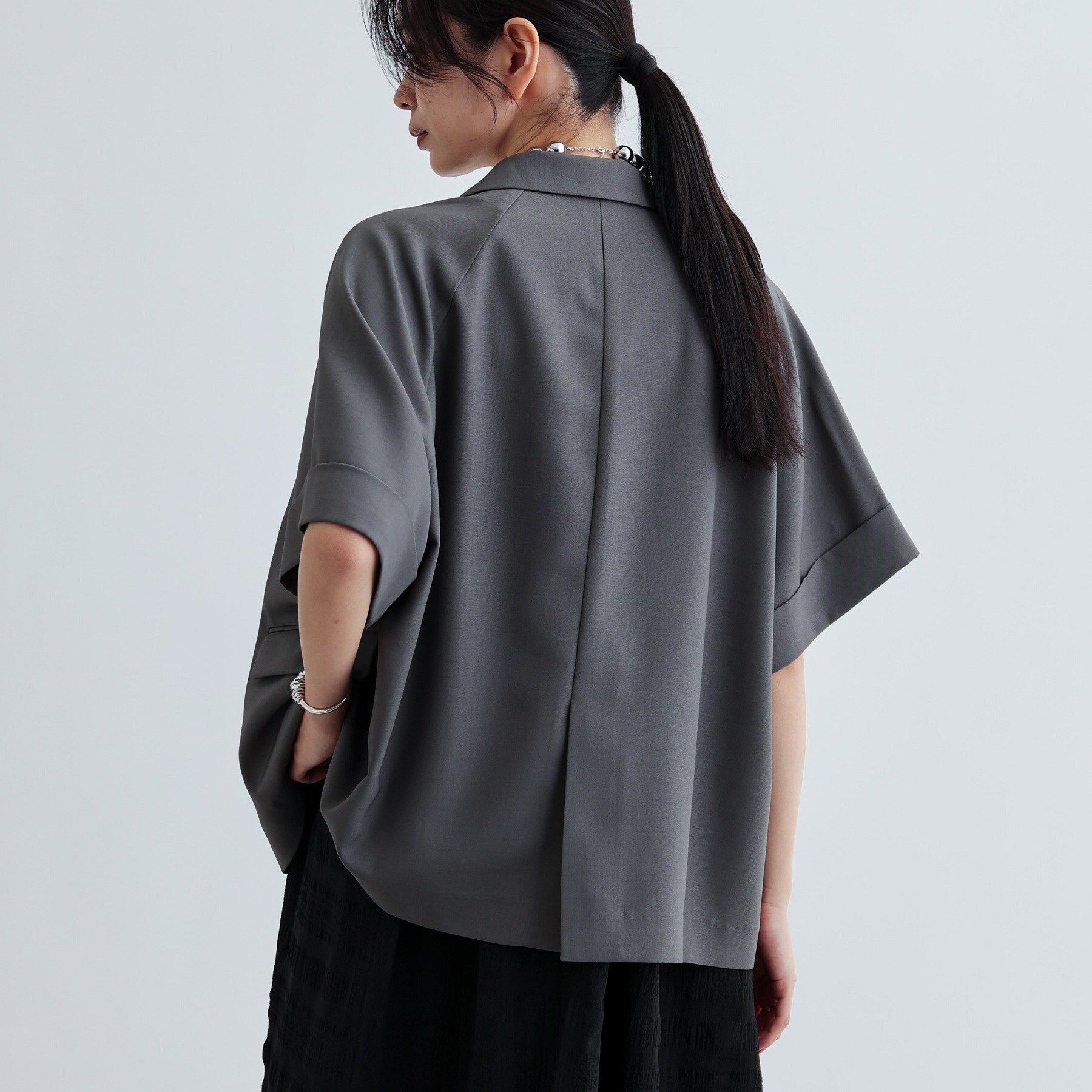 GALLEST「【セットアップ対応】イージーダブルブレスト半袖ジャケット」|テーラードジャケット|