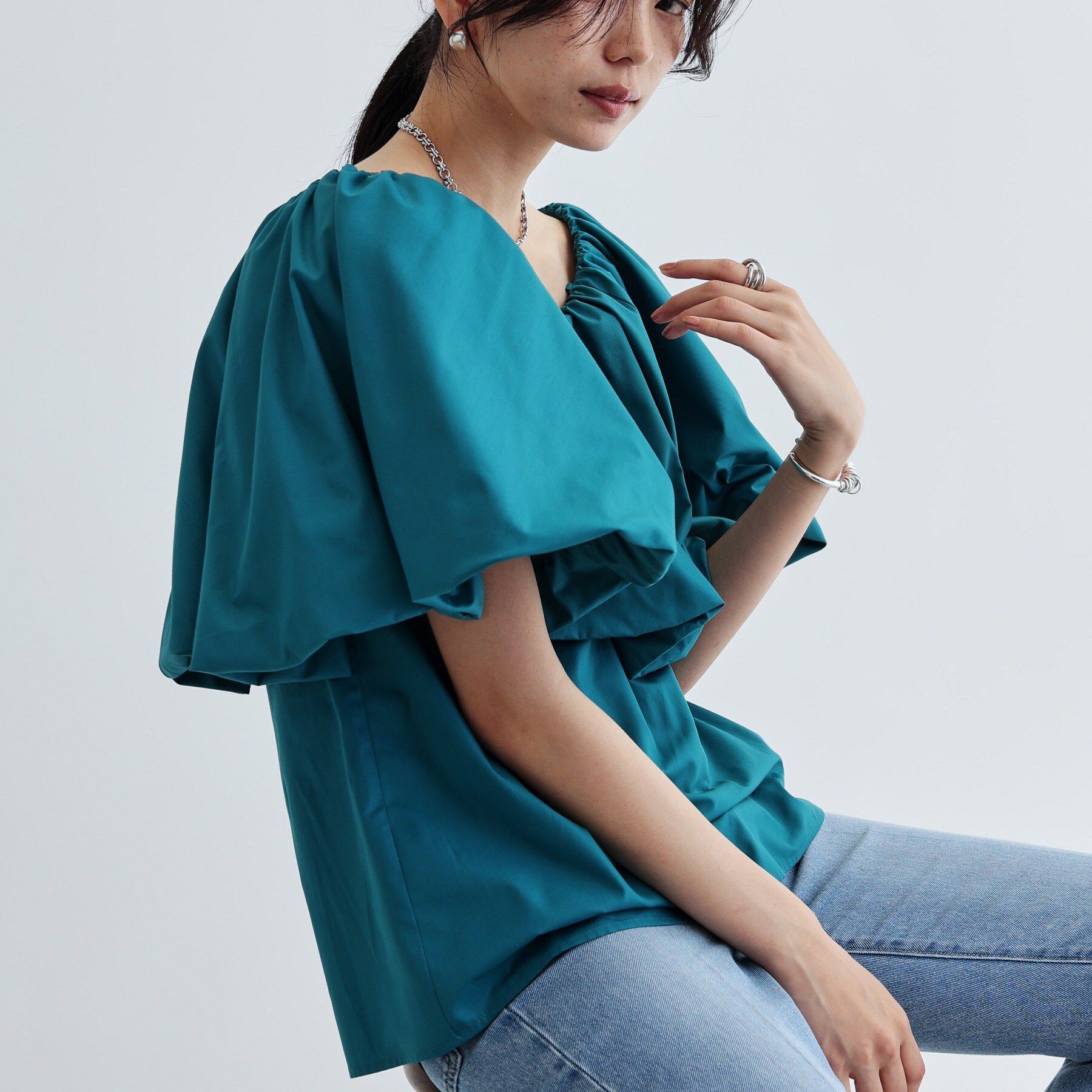 GALLEST「ボリュームオフショルブラウス」|シャツ・ブラウス|