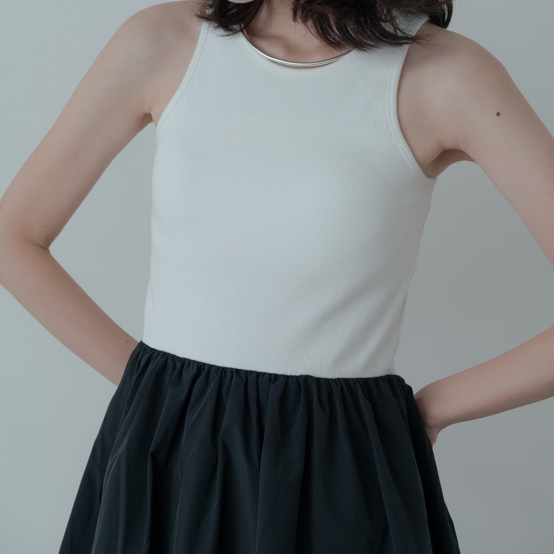 GALLEST「【一部店舗限定】テレコタンクドッキングワンピース」|ワンピース|