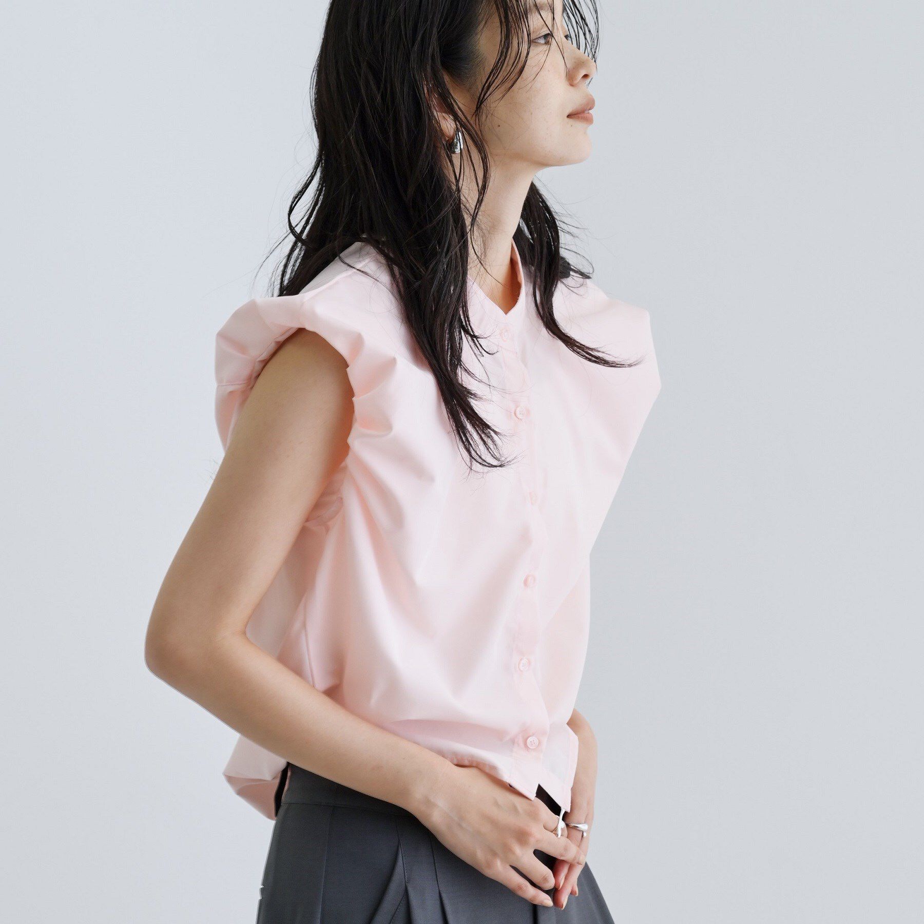 GALLEST「【一部店舗限定】ブロードパフショルブラウス」|シャツ・ブラウス|