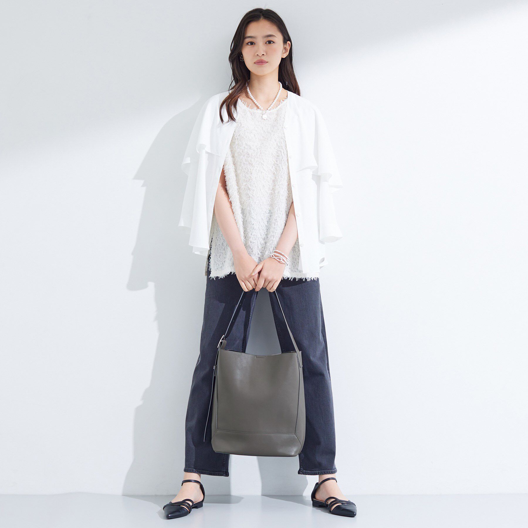 INDIVI「【A4サイズ対応】ワンショルダートートバッグ」|トートバッグ|