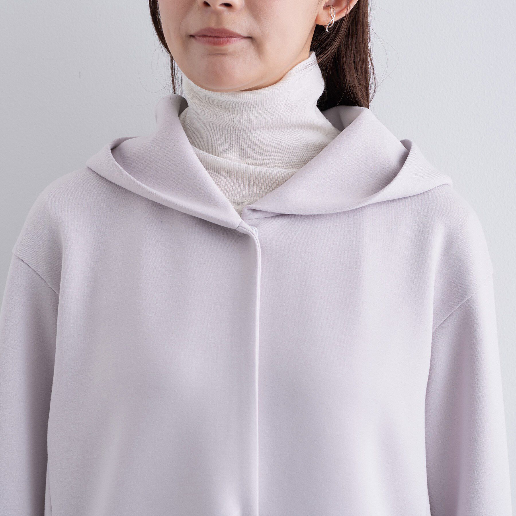 INDIVI「【軽羽織り】フーディーライトコート」|ブルゾン・スタジャン|