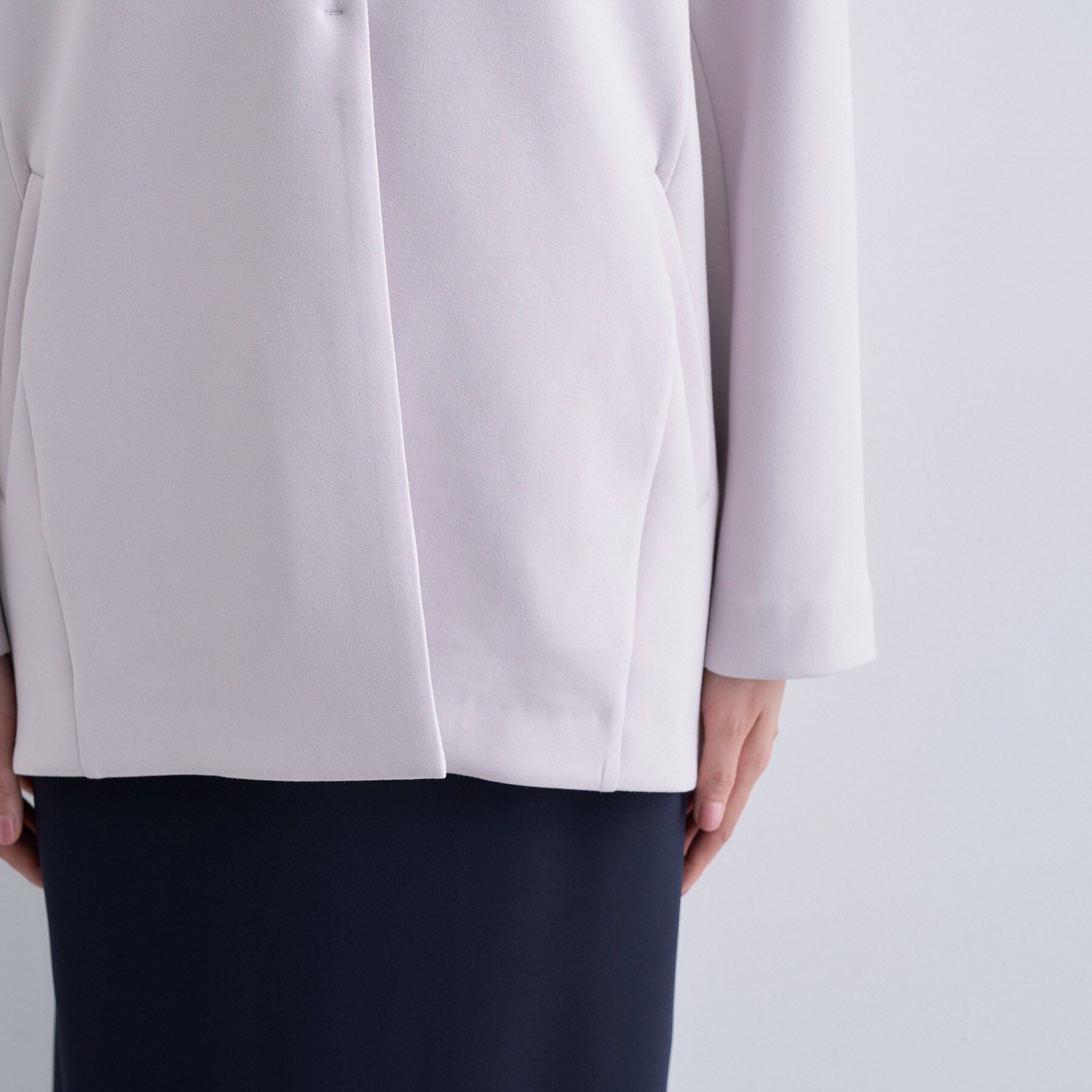 INDIVI「【軽羽織り】フーディーライトコート」|ブルゾン・スタジャン|