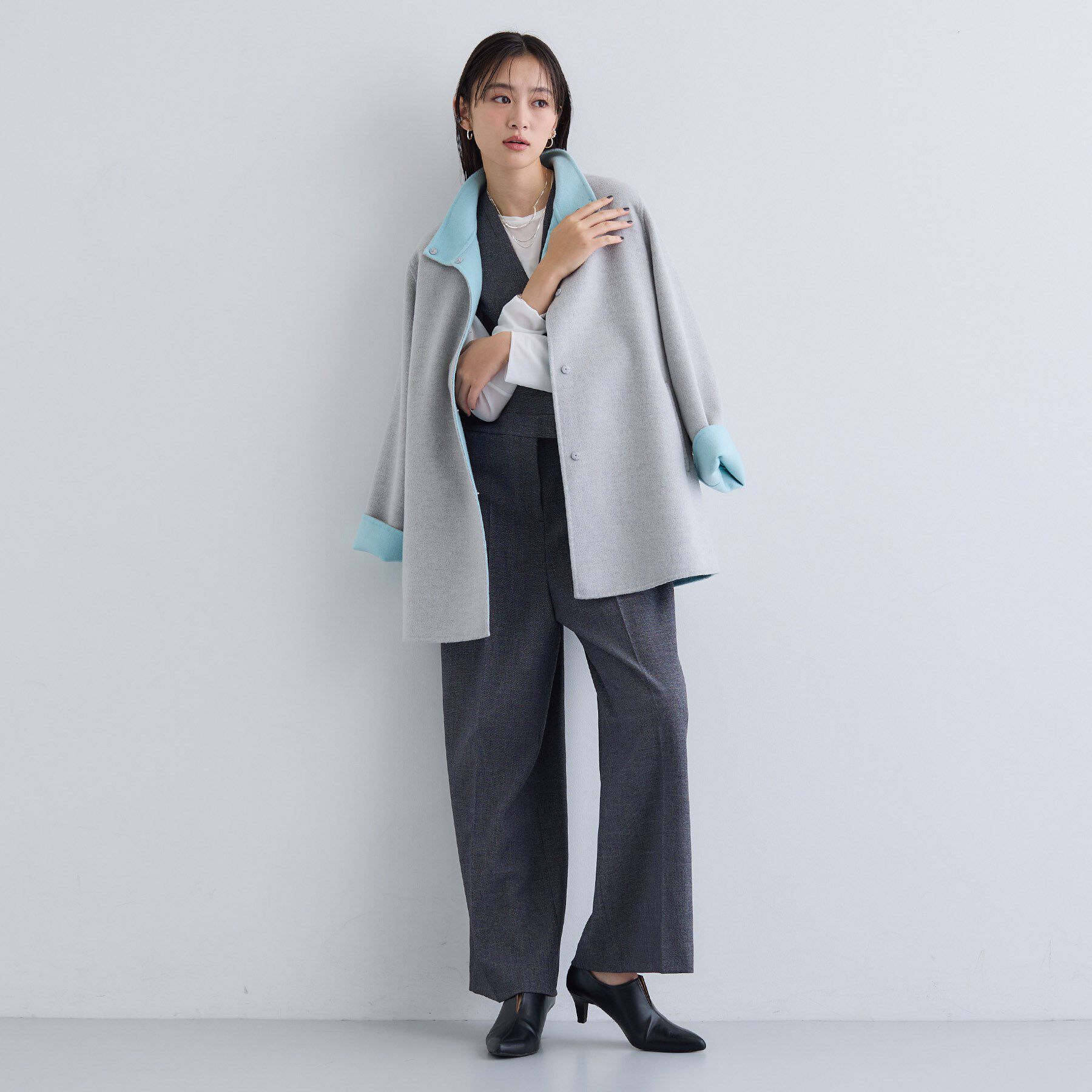 INDIVI「【トレンド／スタイルアップ】ストレッチコンビネゾン」|オールインワン|