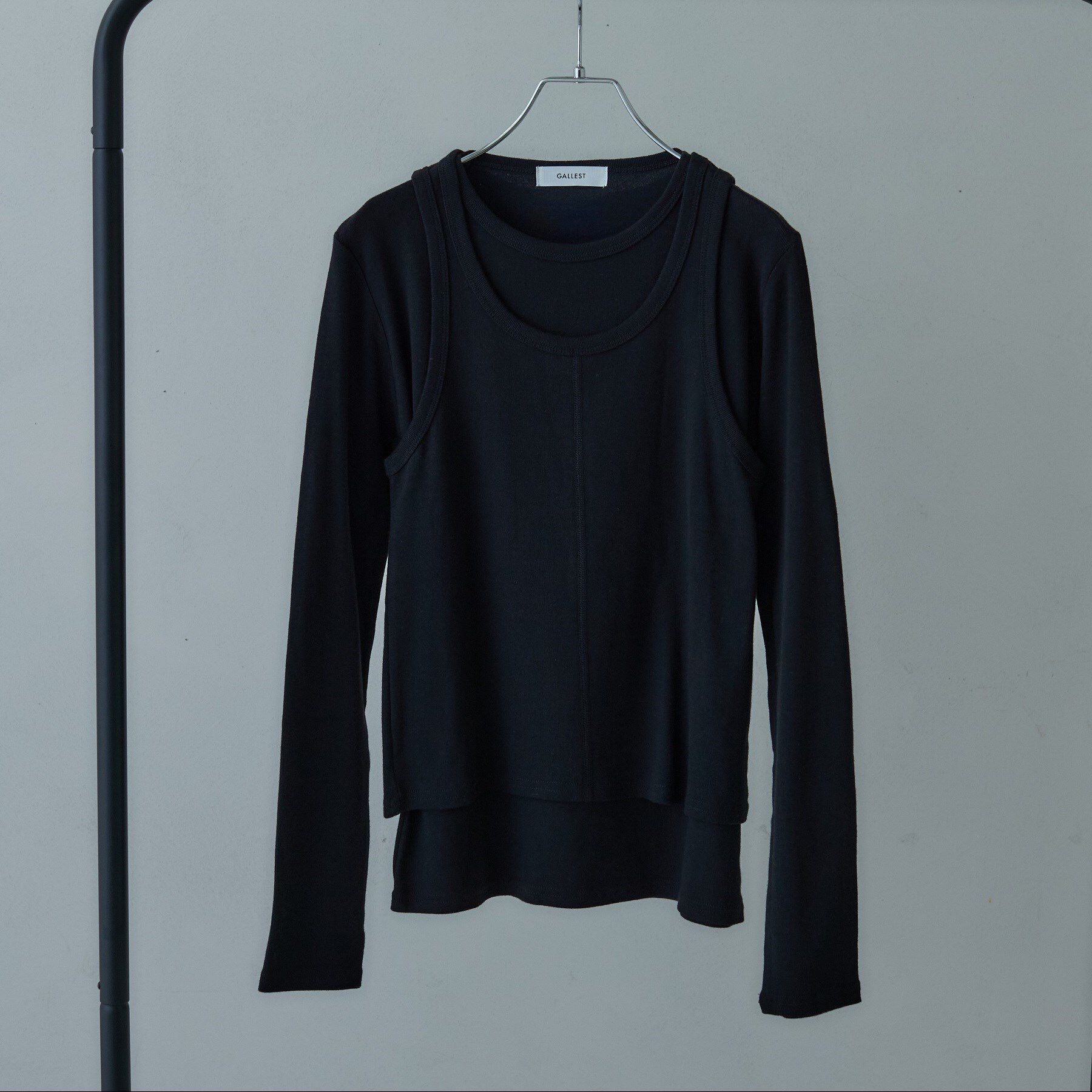 GALLEST「タンクレイヤーフライスカットソー」|Tシャツ・カットソー|ブラック(019)
