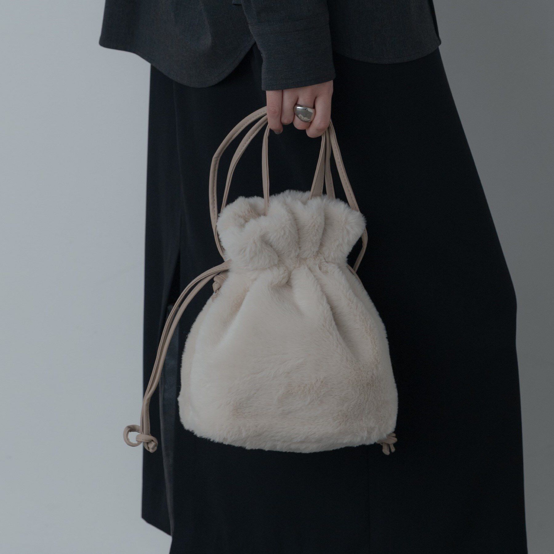 GALLEST「2Wayフェイクファーショルダーバッグ」|ショルダー・メッセンジャー|オフホワイト(003