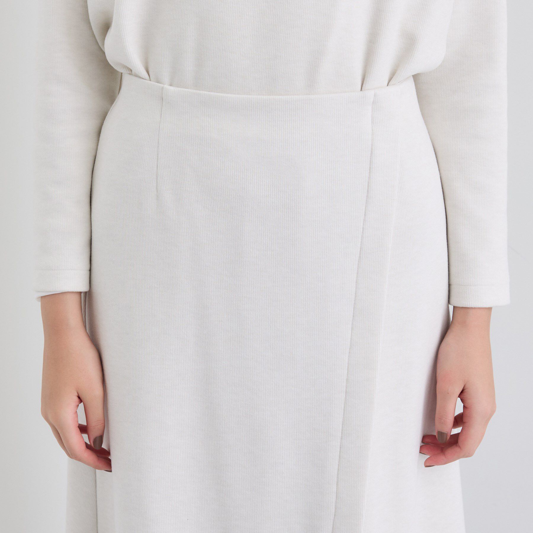 INDIVI「【SETUP可能／洗える／UVケア】ライトジャージ セミフレアスカート」|スカート|