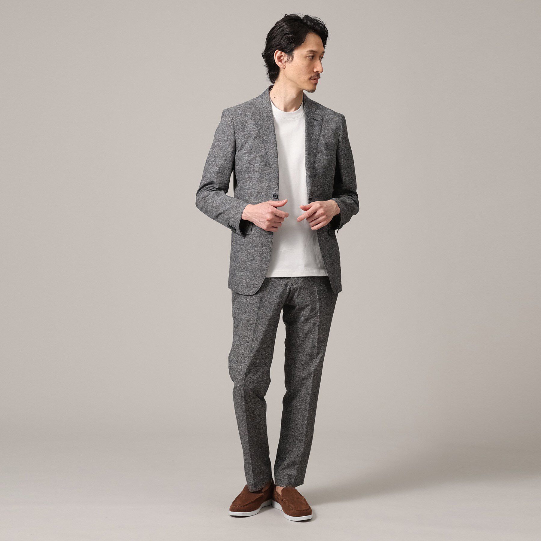 TAKEO KIKUCHI「【抗菌防臭】COOL DOTS（R）ドビープリント ジャケット」|テーラードジャケット|