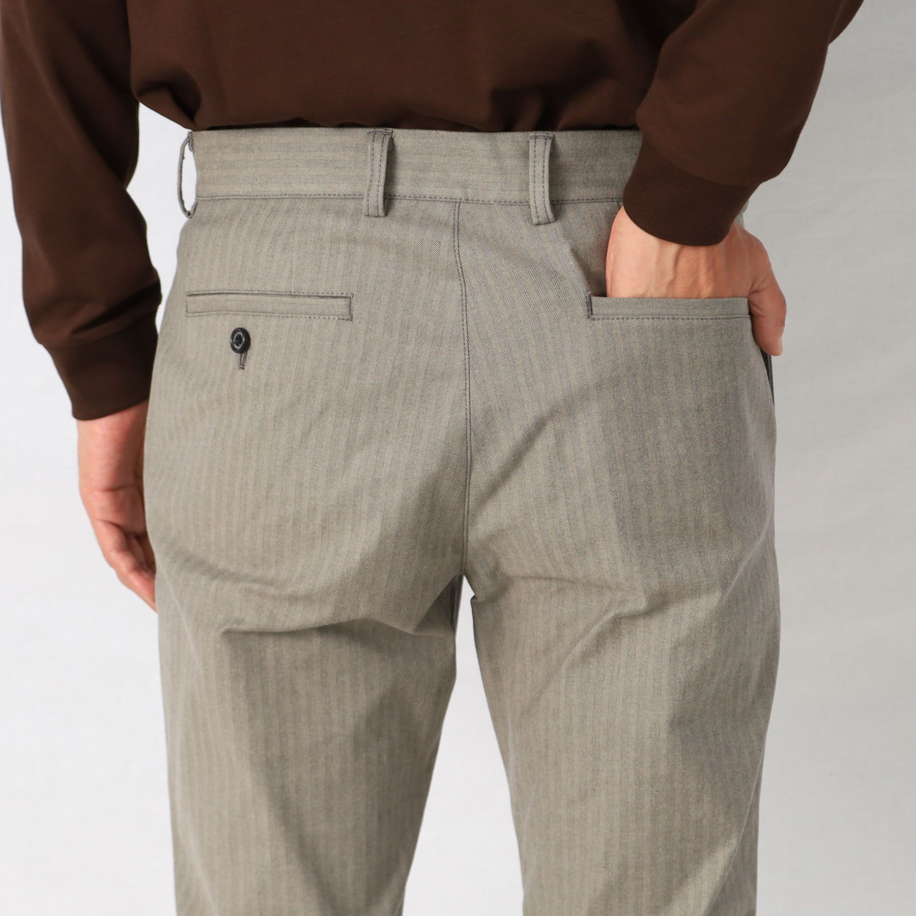 TAKEO KIKUCHI「【Made in JAPAN】播州織 ヘリンボン ストレート パンツ」|その他|