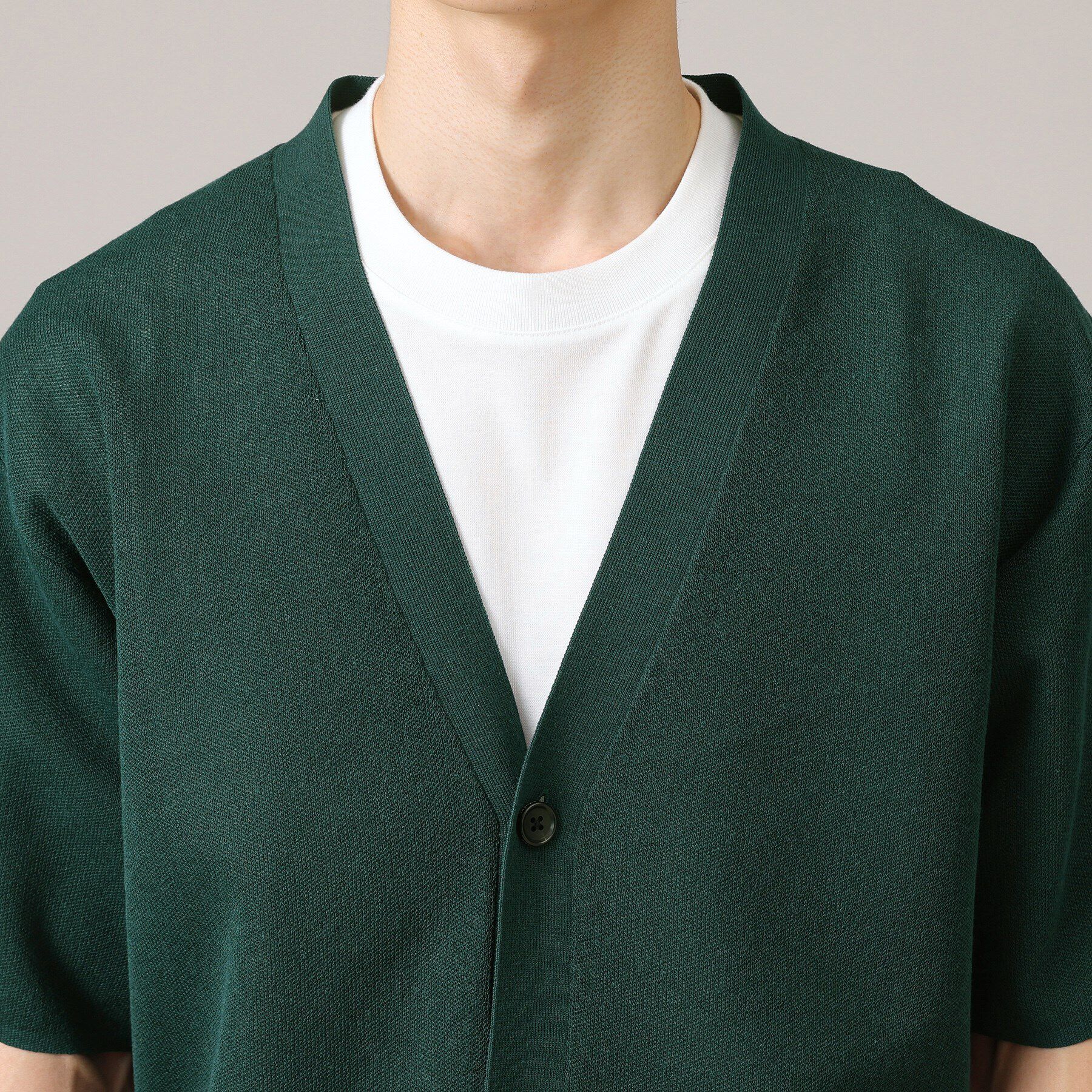 TAKEO KIKUCHI「5分袖 半袖 カーディガン」|カーディガン|