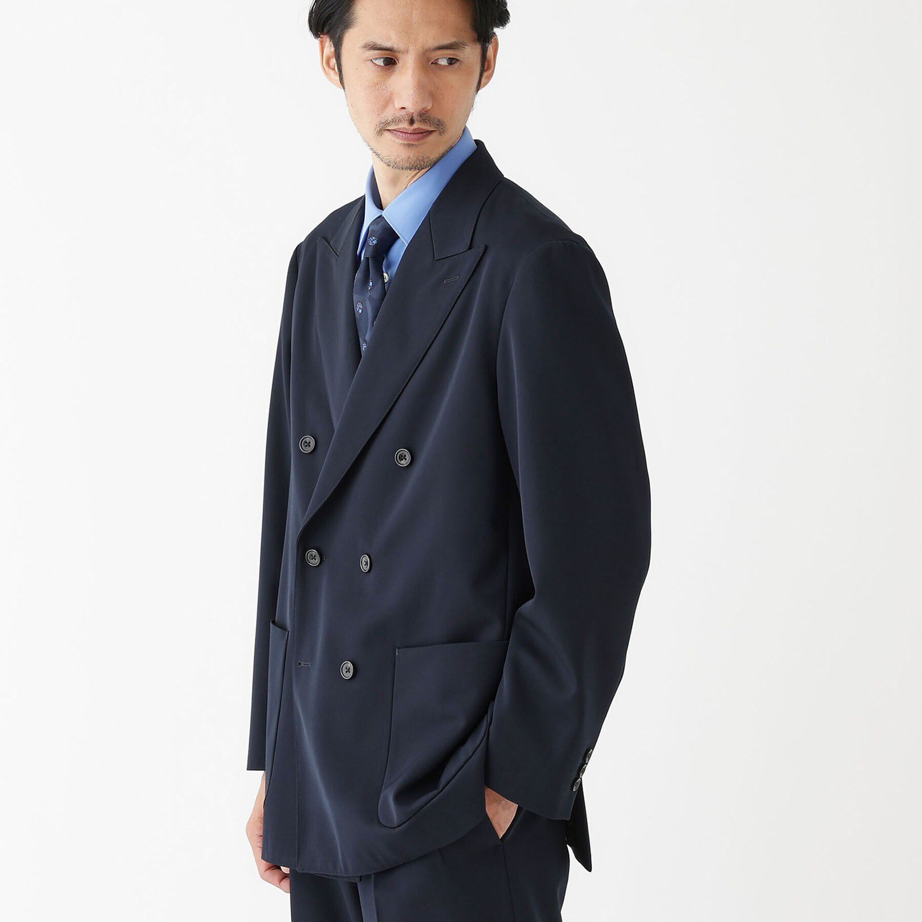 TAKEO KIKUCHI「【THE FLAGSHIP】ギャバ ダブルジャケット」|テーラードジャケット|