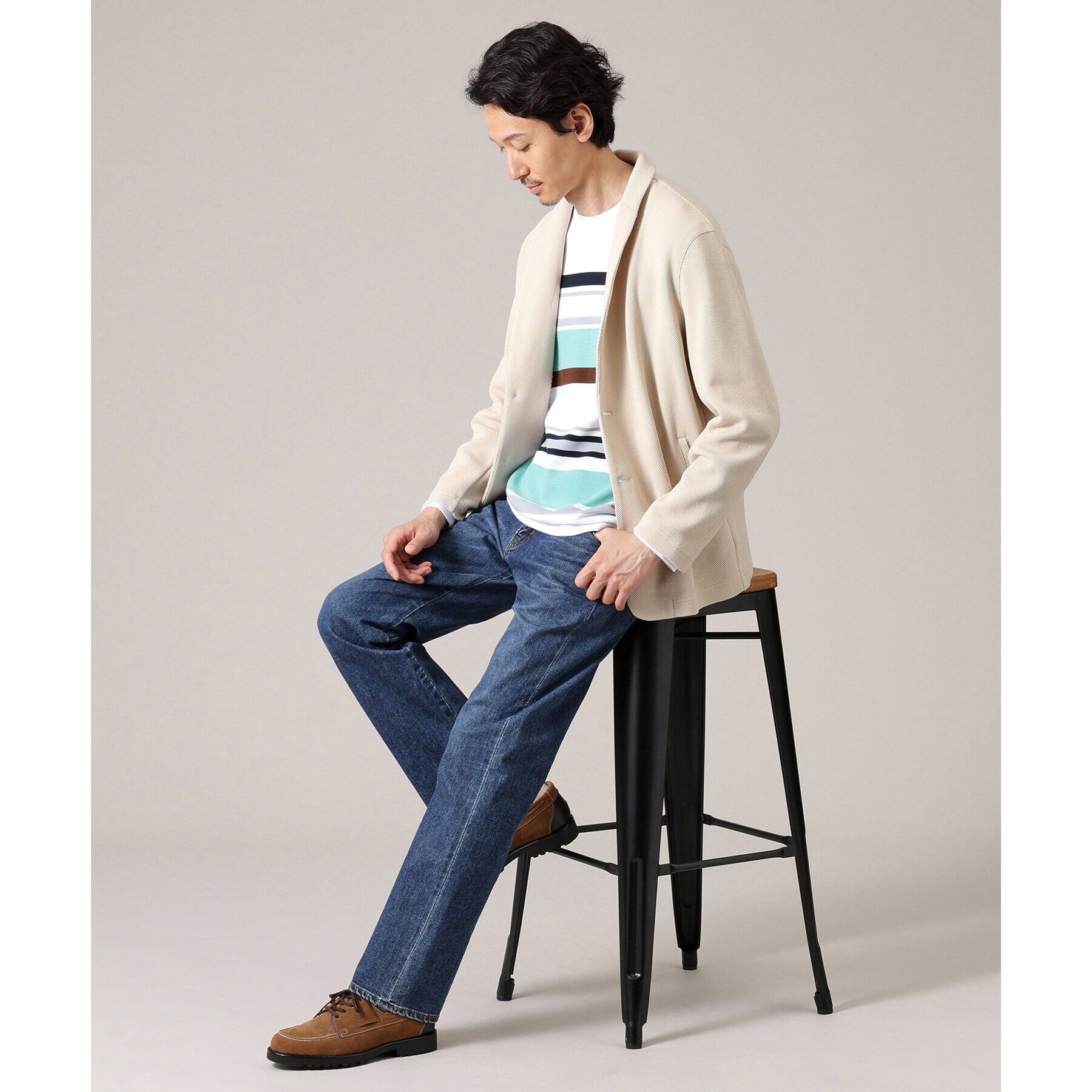 TAKEO KIKUCHI「【尾州織】ショールカラー カーディガン ジャケット」|カーディガン|