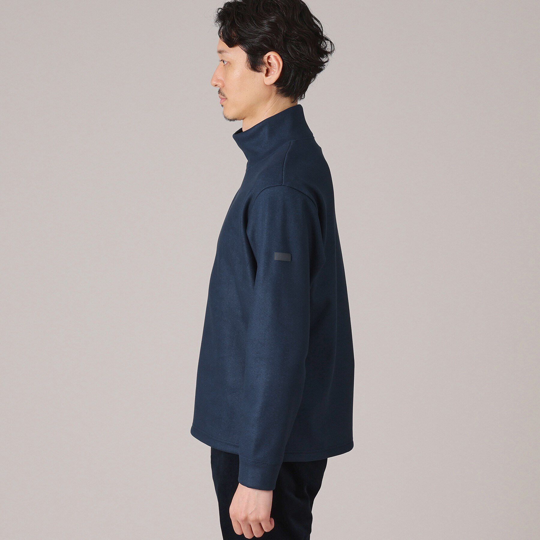 TAKEO KIKUCHI「微起毛ボンディング オフタートルカットソー」|Tシャツ・カットソー|