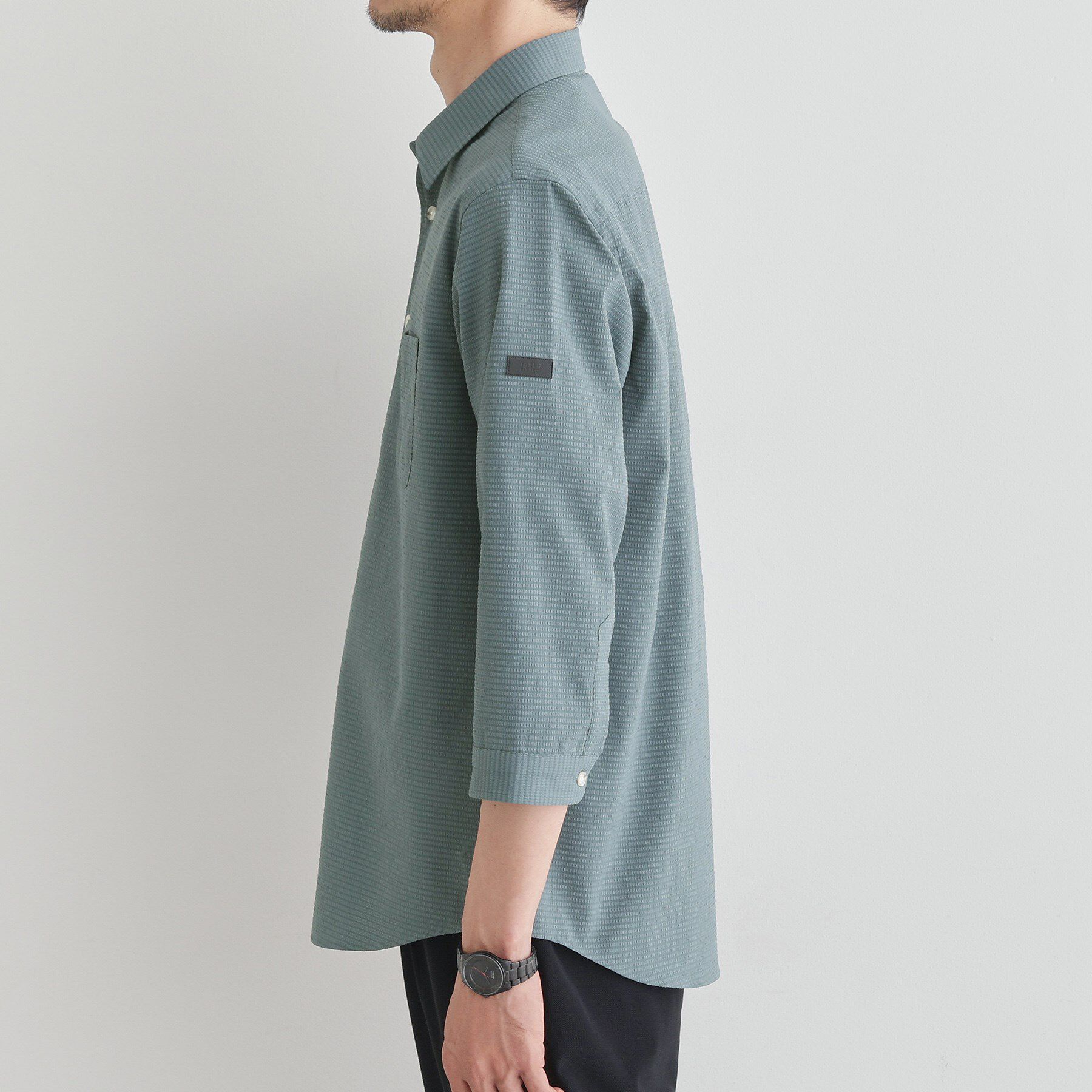 TAKEO KIKUCHI「【COOL CITY WEAR】DotAir（R）サッカー シャツ」|シャツ・ブラウス|