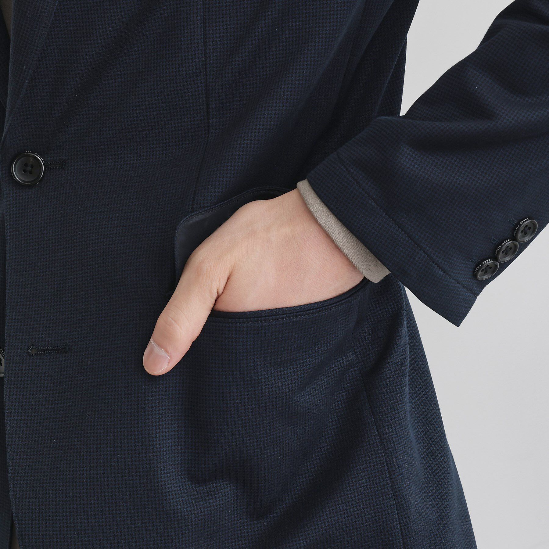 TAKEO KIKUCHI「ピンジャージ 千鳥 ジャケット」|テーラードジャケット|