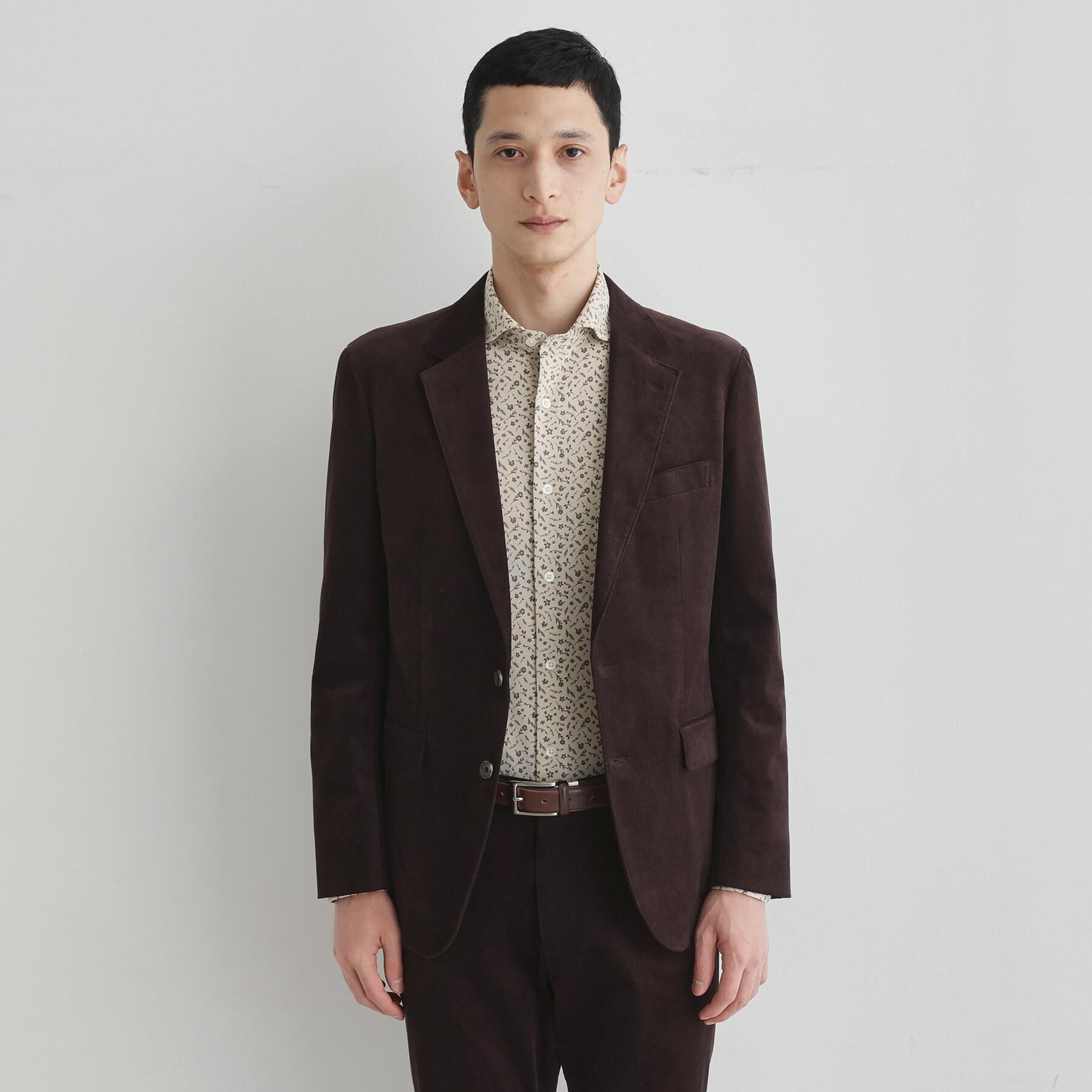 TAKEO KIKUCHI「クールマックス 鹿の子 フラワープリントシャツ」|シャツ・ブラウス|