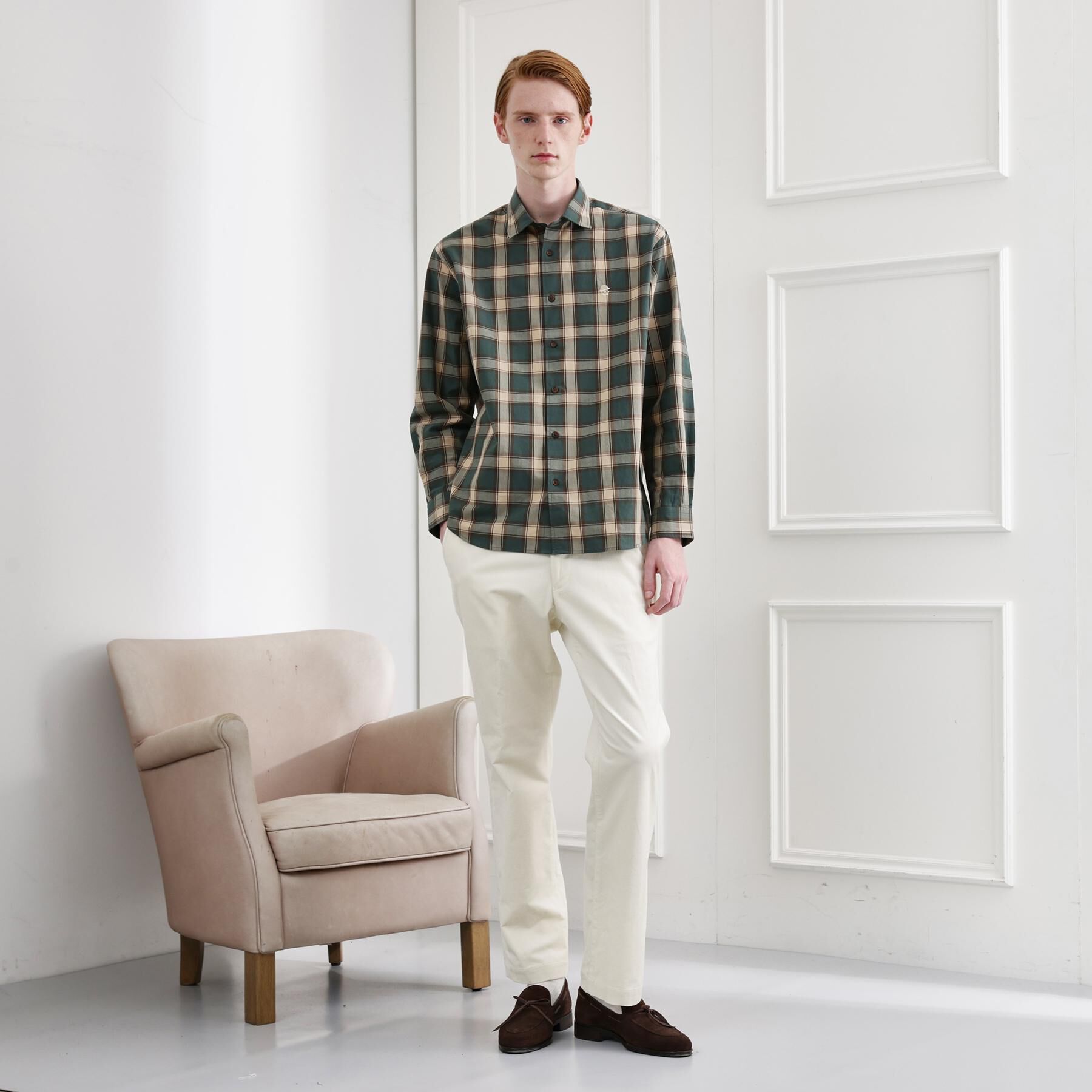 TAKEO KIKUCHI「【LIMITED】ダークチェック長袖シャツ」|シャツ・ブラウス|